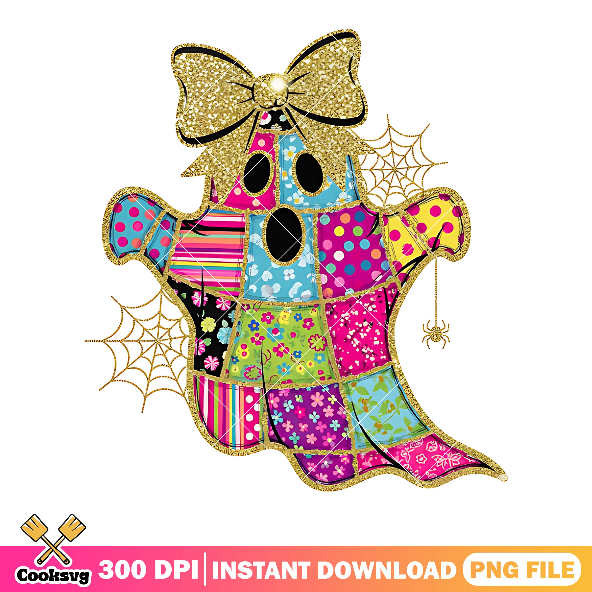 Creepy sprit png, halloween scary night png, spider web png