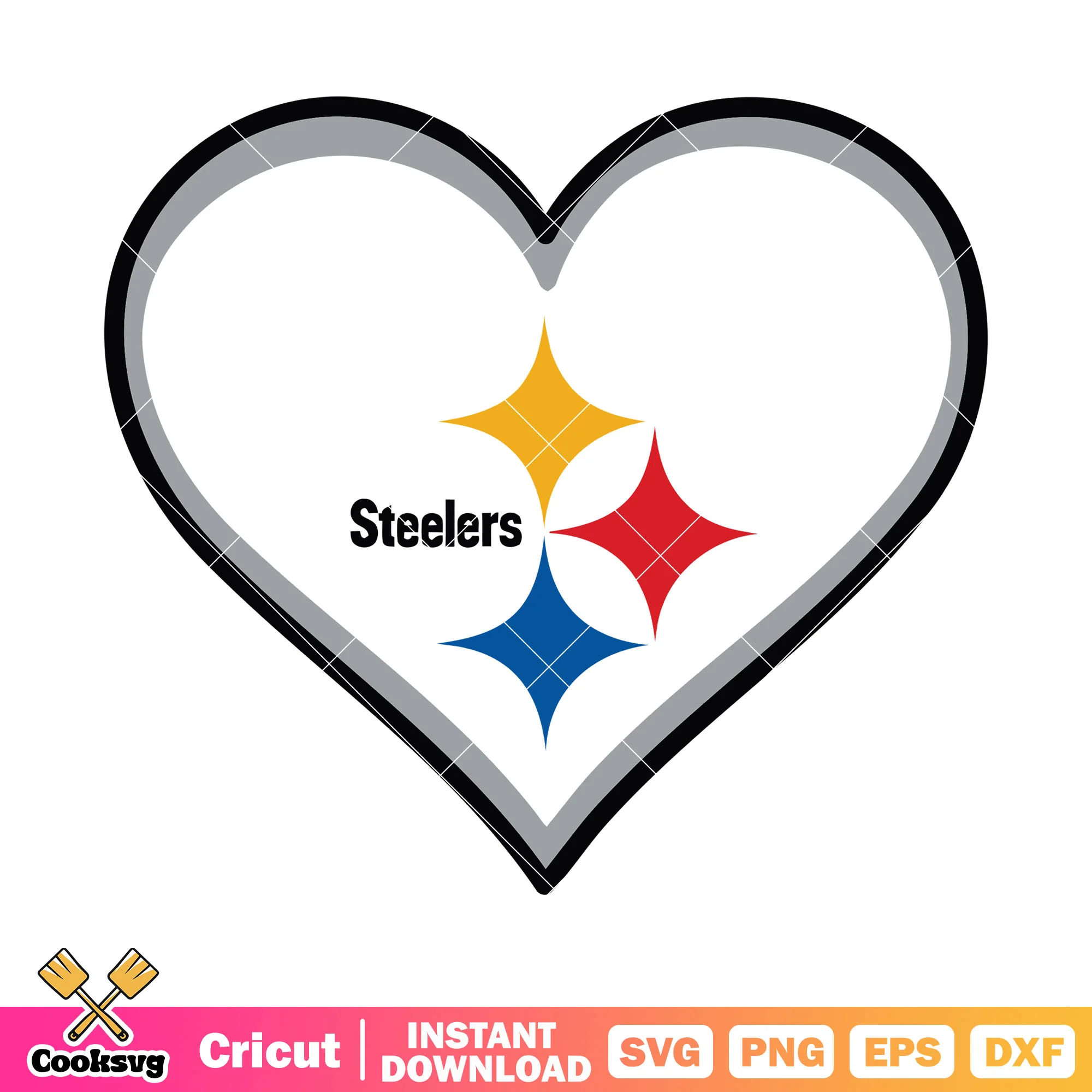 Creepy steelers in my heart svg, pirate steelers svg, nfl teams svg