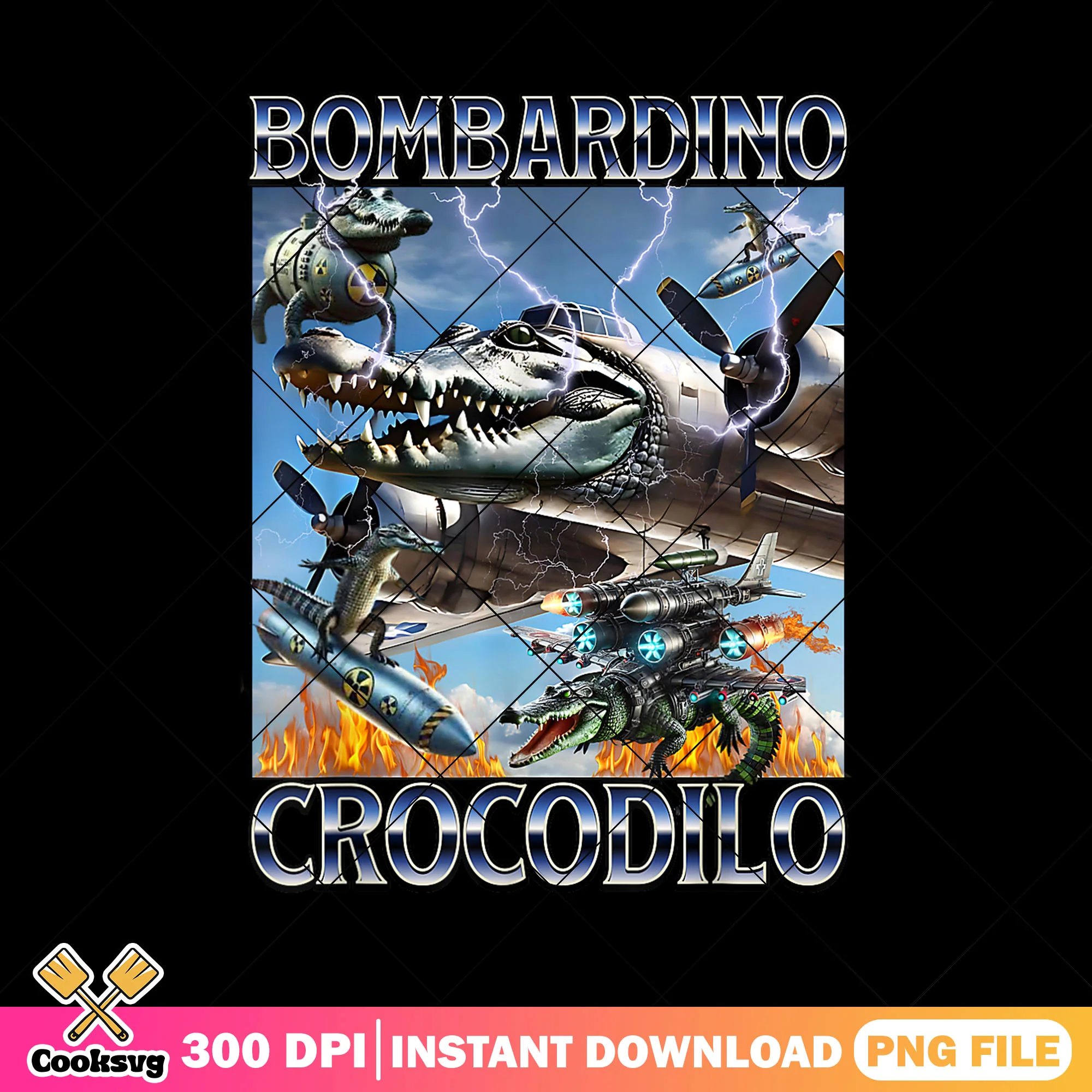 Crocodile Bombardilo crocodilo png, meme italy png, Italian Brainrot png