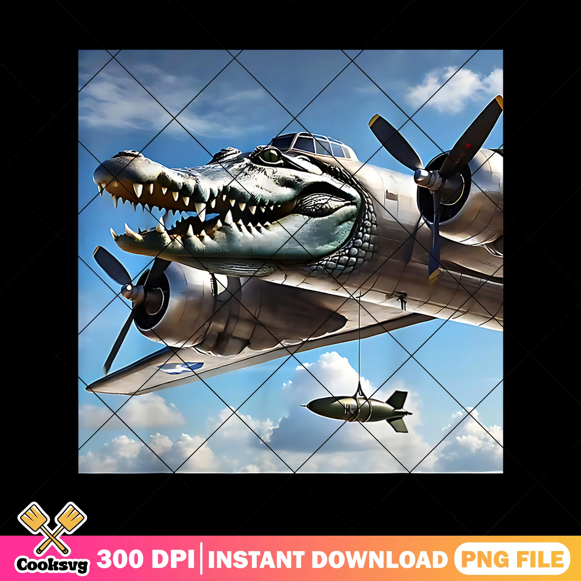 Crocodile Bombardilo crocodilo png file, meme italy png, Italian Brainrot png