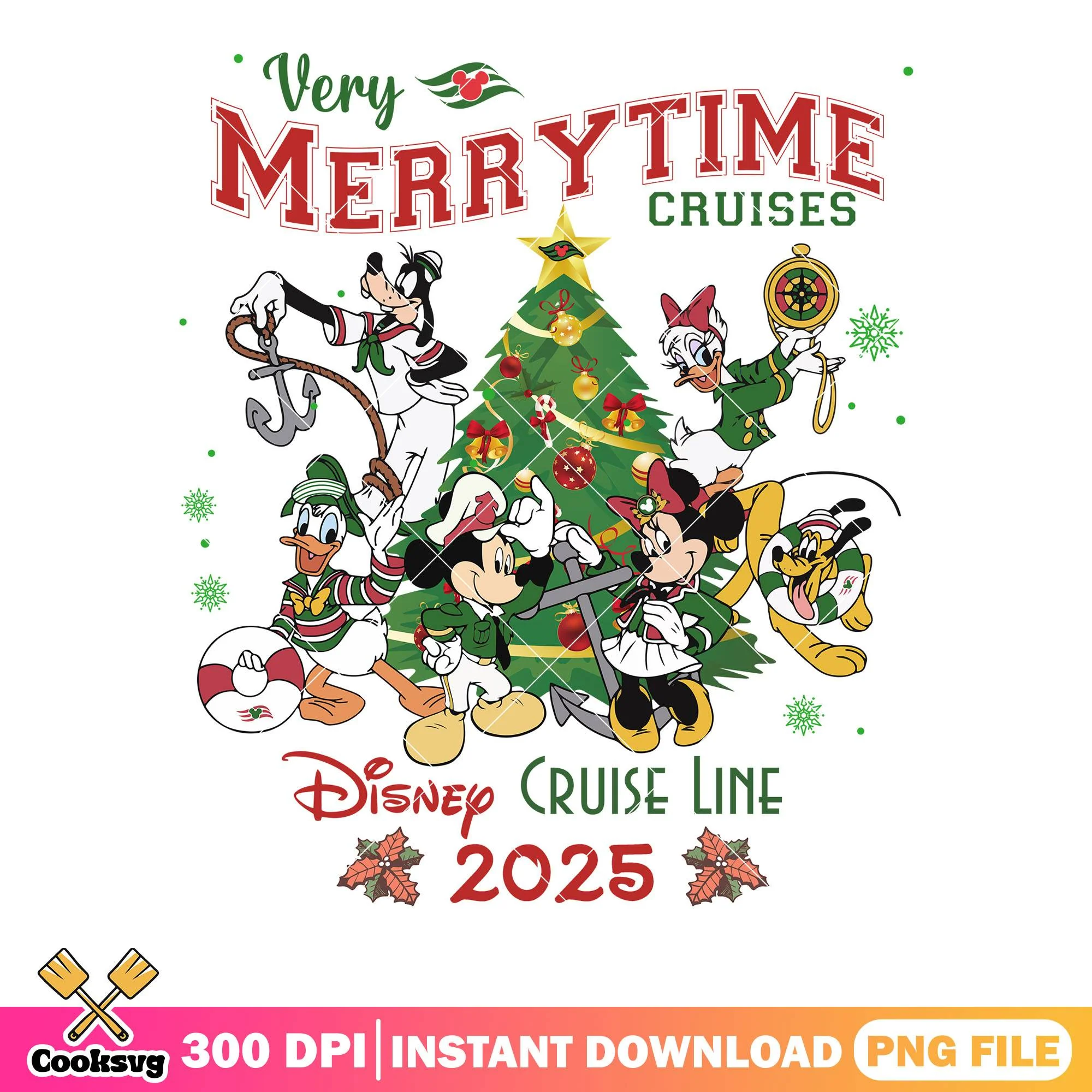 Cruise merrytime tree png, disney trip png, mickey friends png