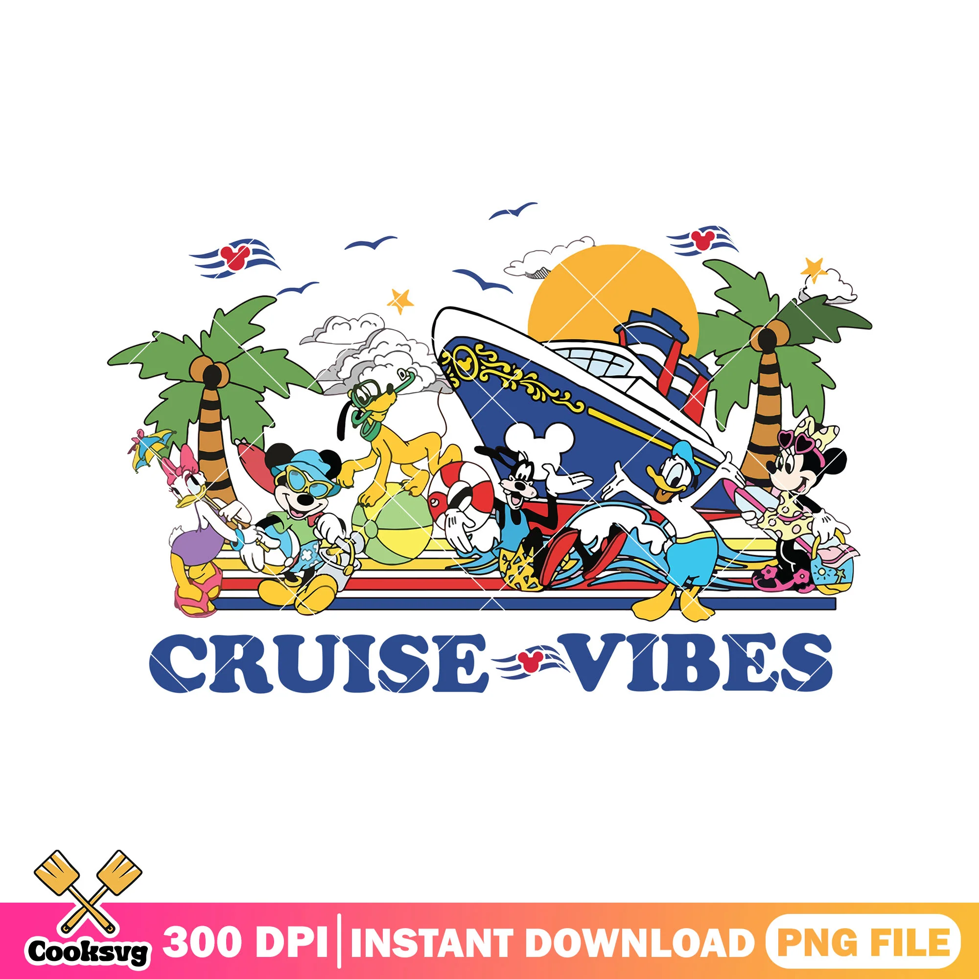 Cruise vibes friends png, mickey mouse funhouse png, disney cruise png