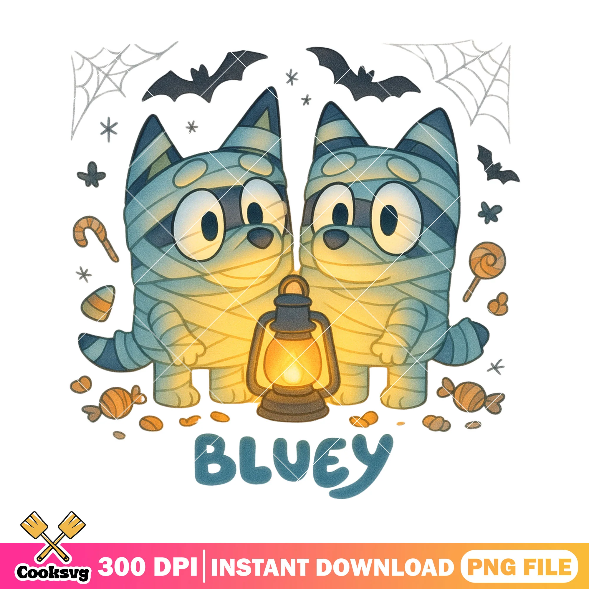 Cute bluey character happy halloween png, halloween party png