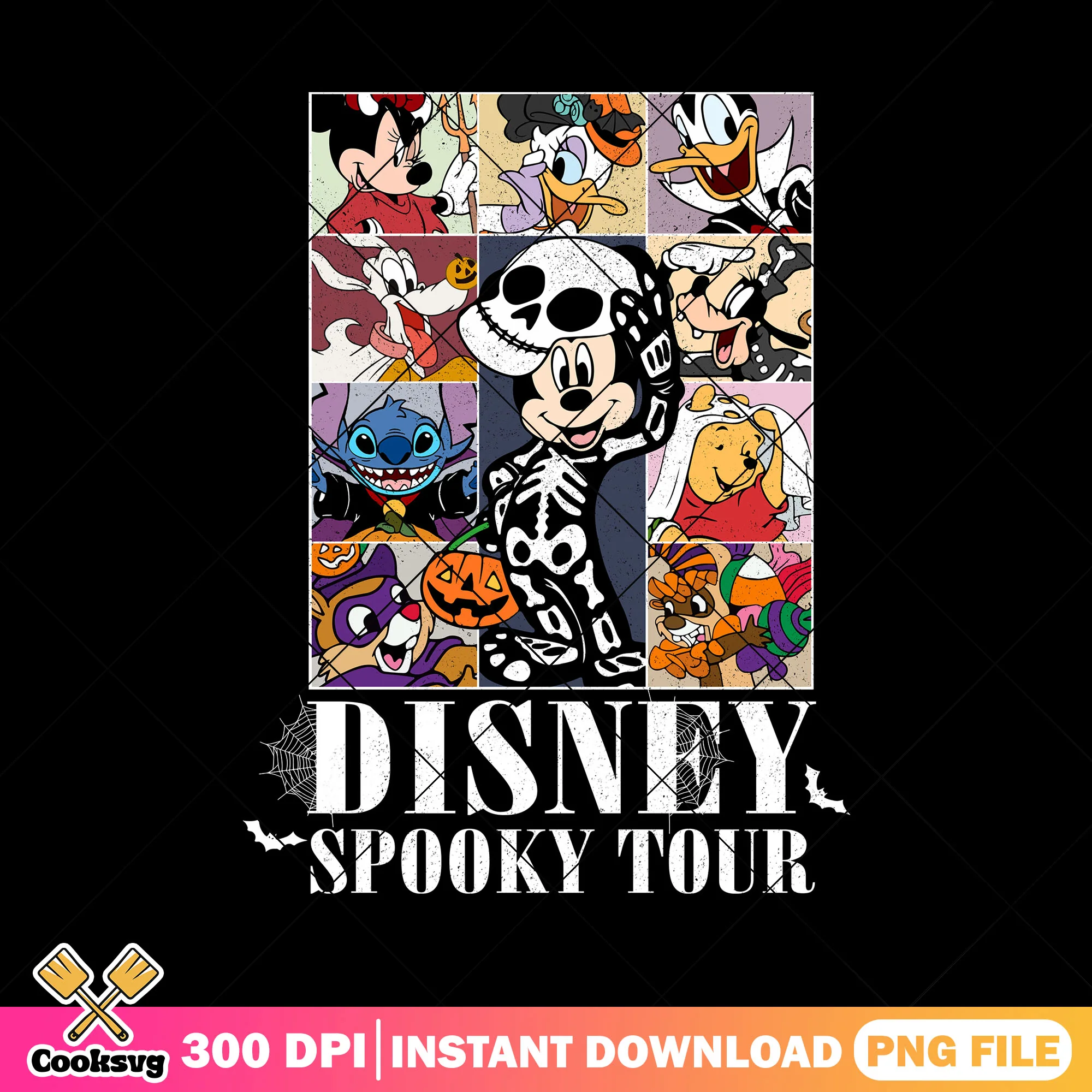 Cute disney spooky tour png, mickey cute png, halloween cute png