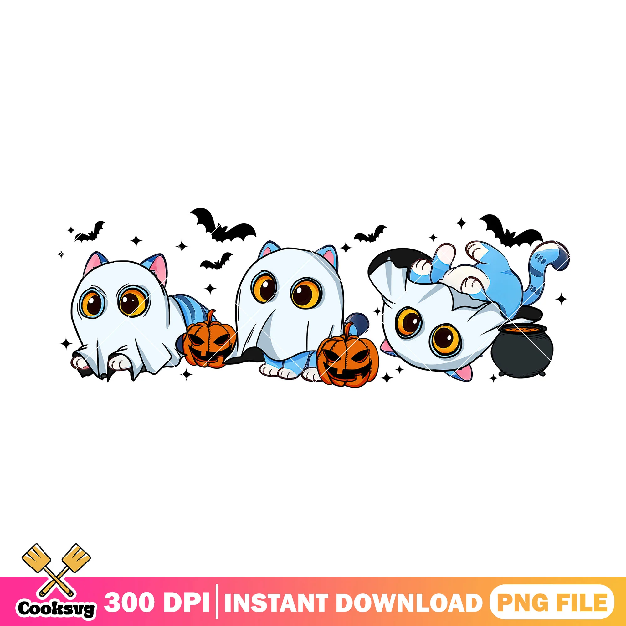Cute halloween tiger png, halloween spirit png, cute derpy png