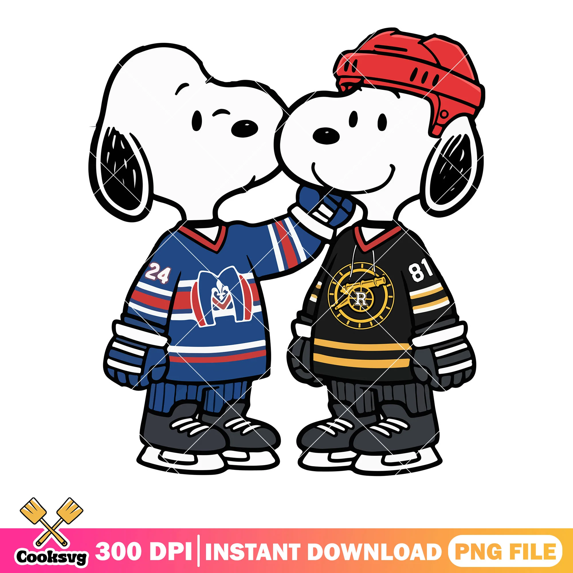 Cute Snoopy Heated Rivalry Sticker png, hockey romance png, peanut png
