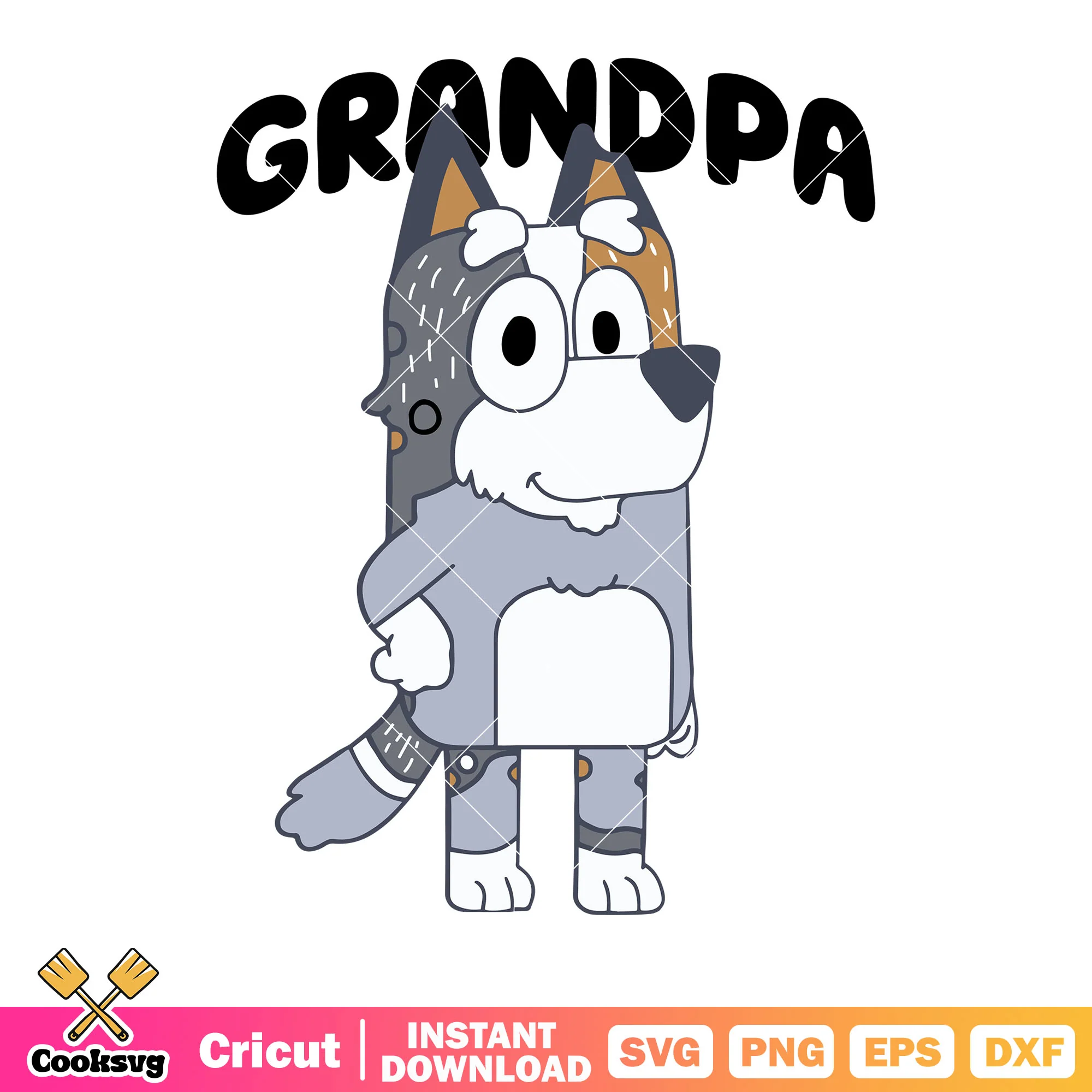 Dad of Bluey svg, bob heeler svg, cartoon for kids svg