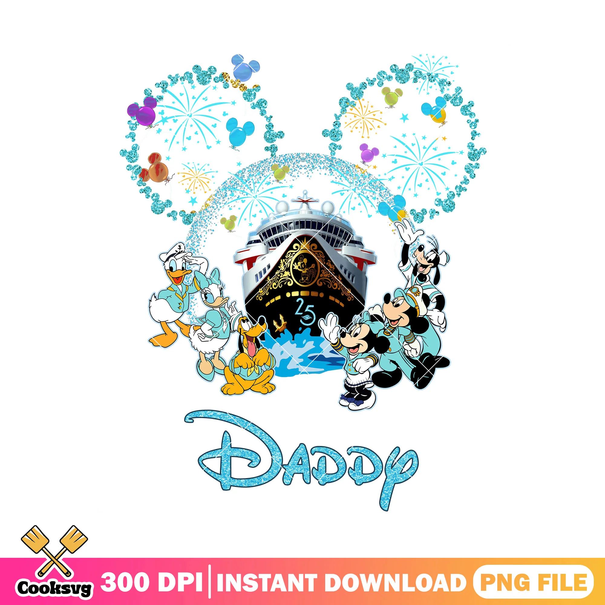 Daddy disney land trip png, disney world png, disney plus png