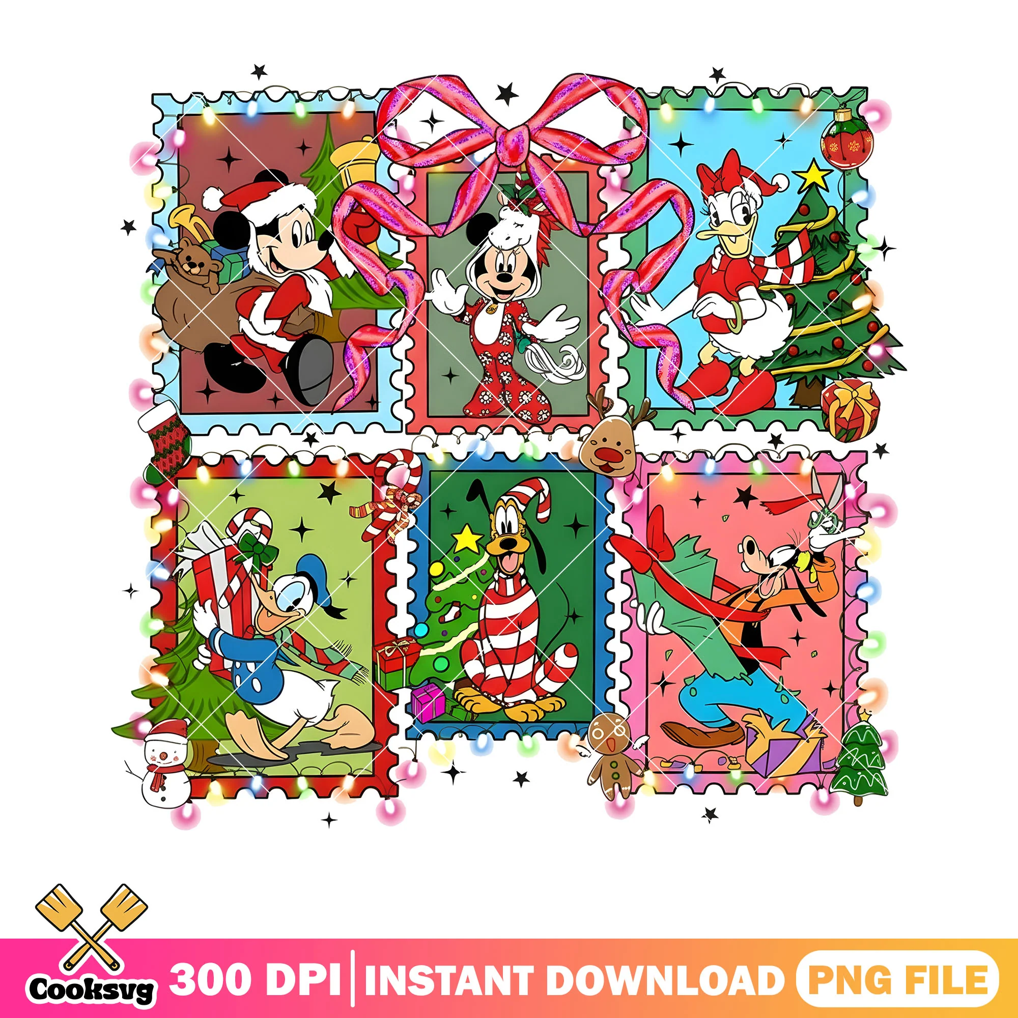 Daisy duck santa costume png, christmas tree png, donald duck png