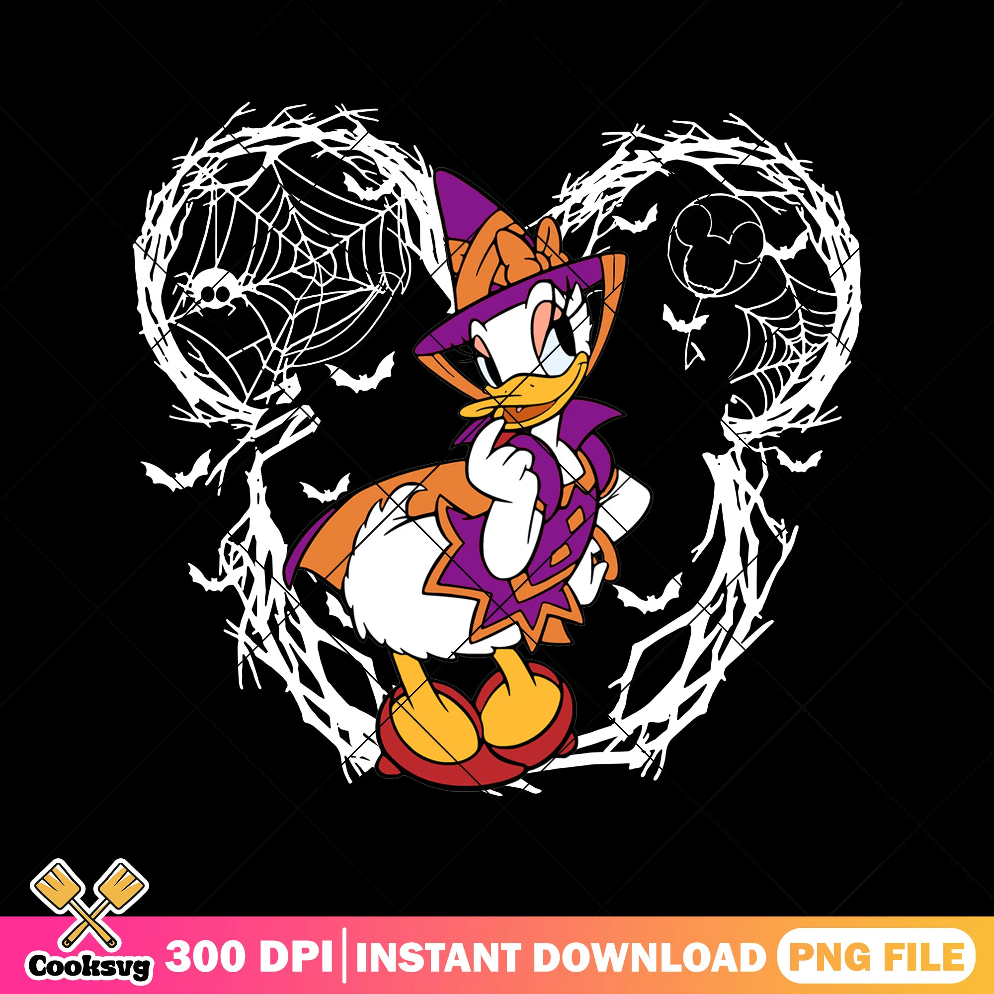 Daisy witch outfit png, daisy duck png, halloween costumes png