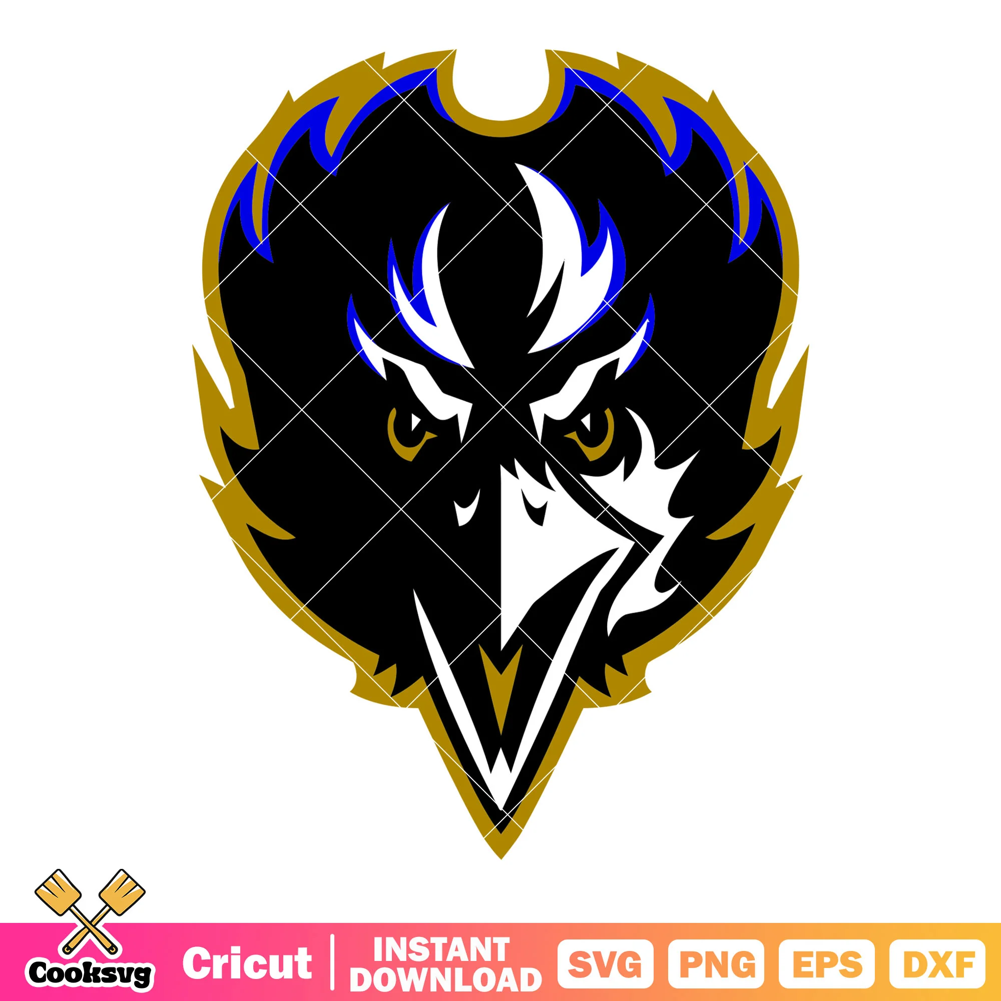 Dark crowns falcon svg. blue ravens svg, baltimore ravens svg