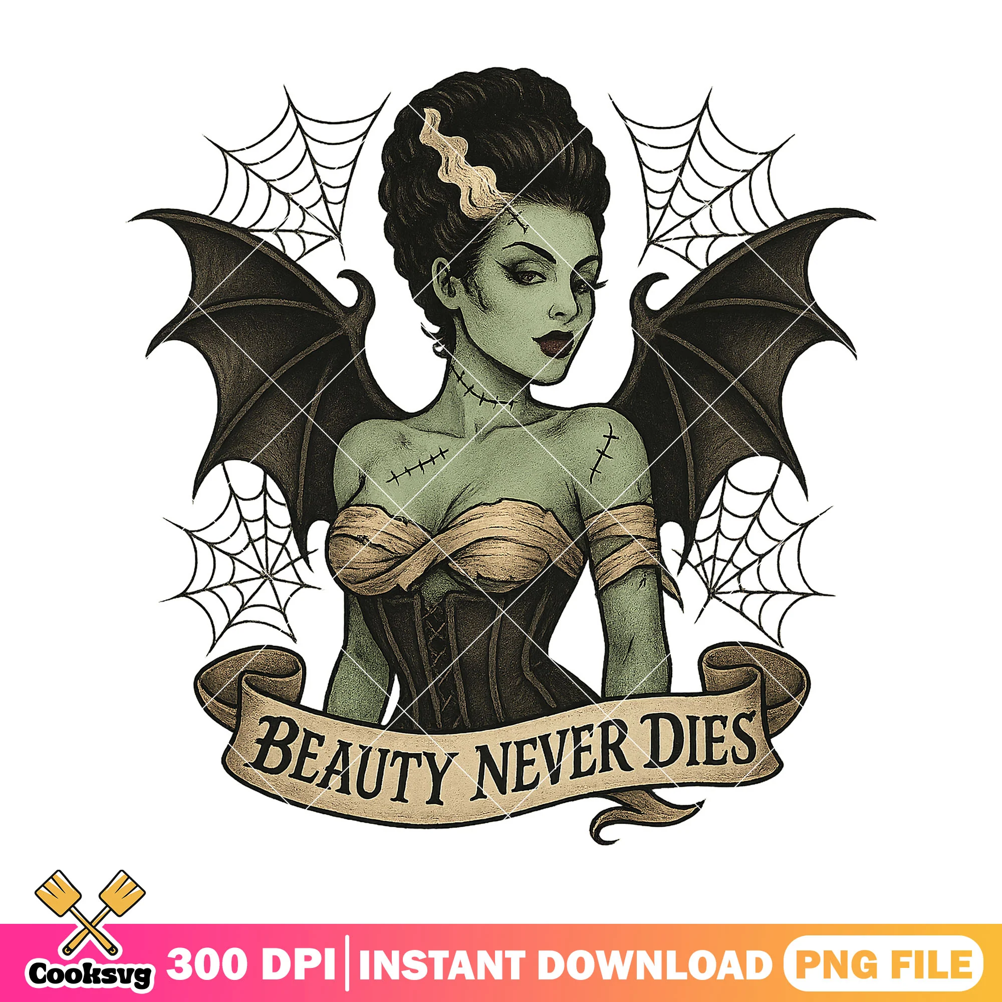 Dark elegance vampire png, halloween costume png, horror character png