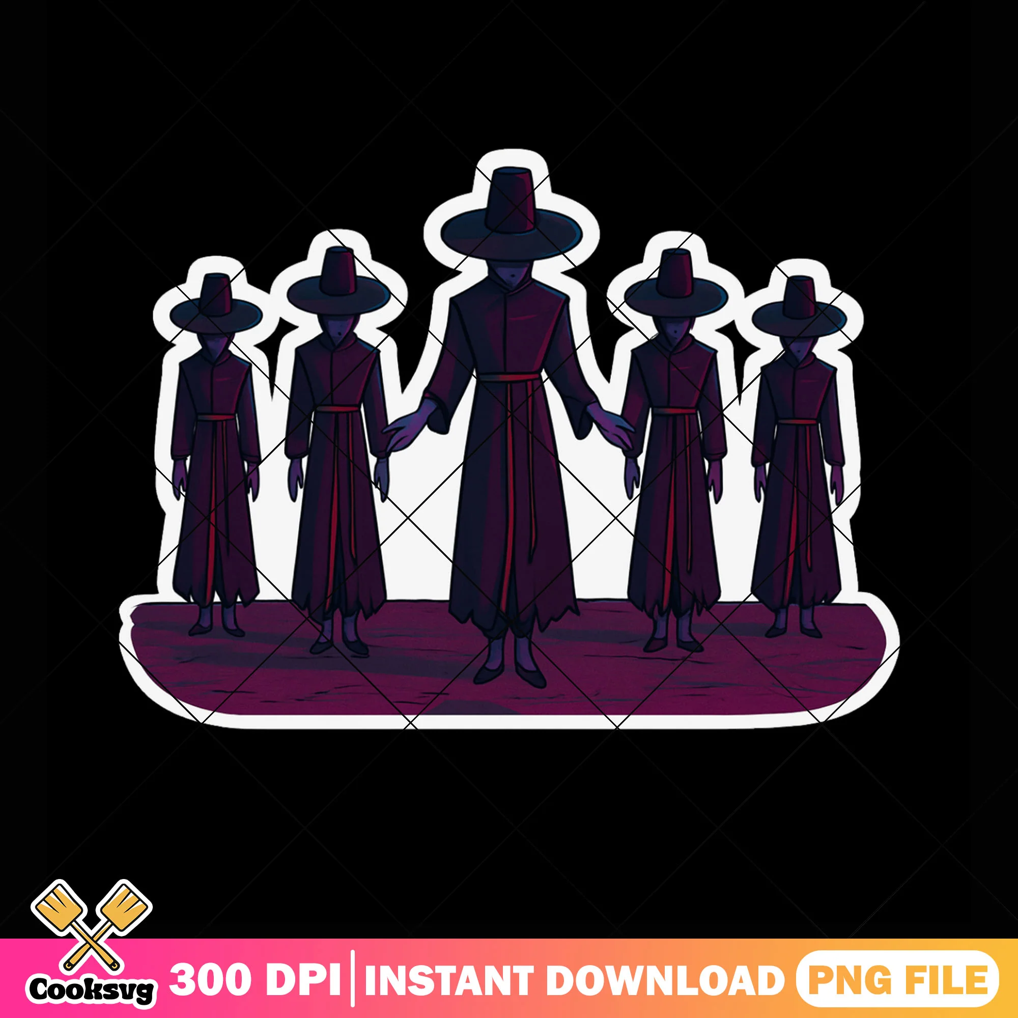 Demon boys band png sticker, kpop saja png, kpop demon hunters png