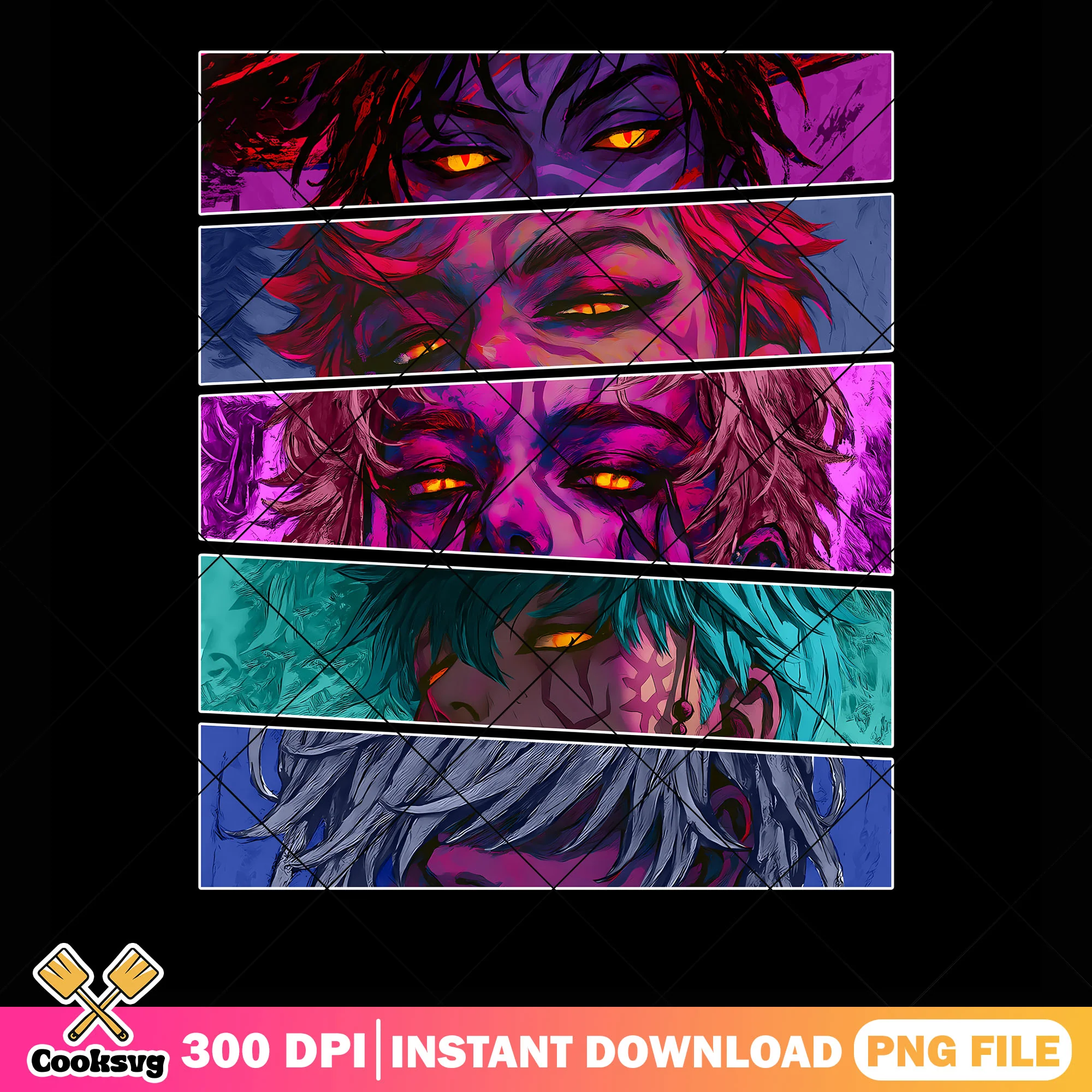 Demon form saja face png, kpop saja png, kpop hunters png