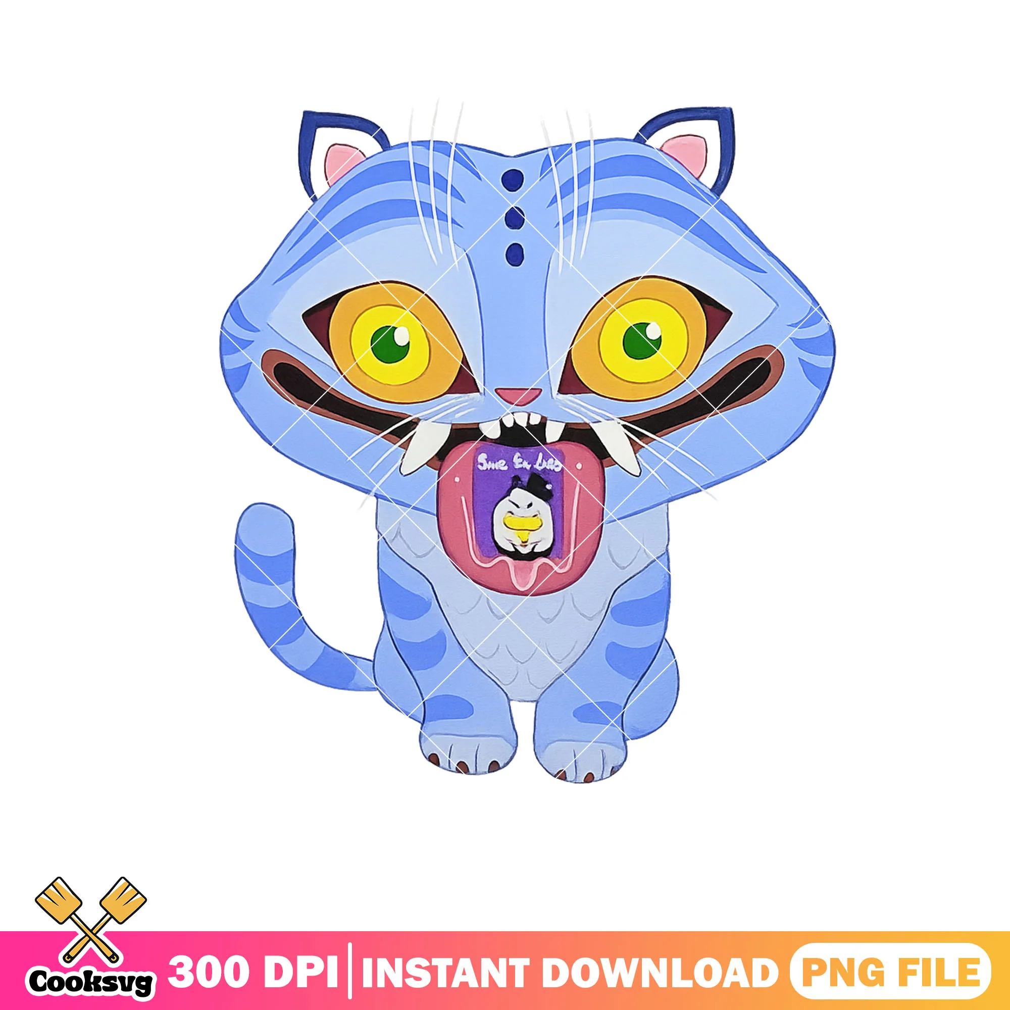 Derpy kpop tiger png design, derpy kpop png, kpop hunters png