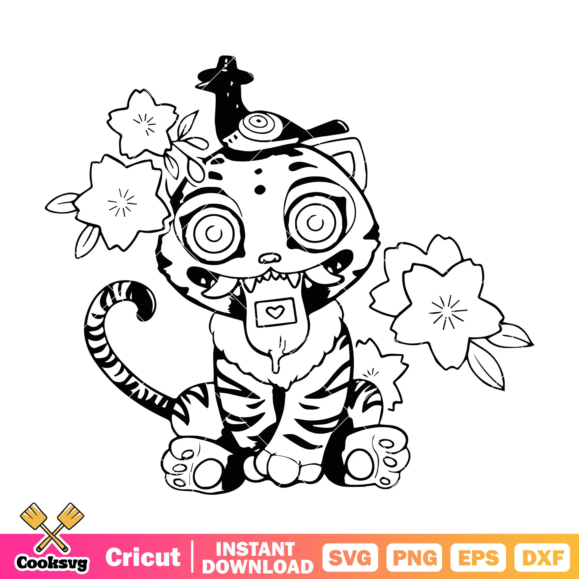 Derpy tiger sussy cute svg, derpy kpop svg, derpy sussy svg