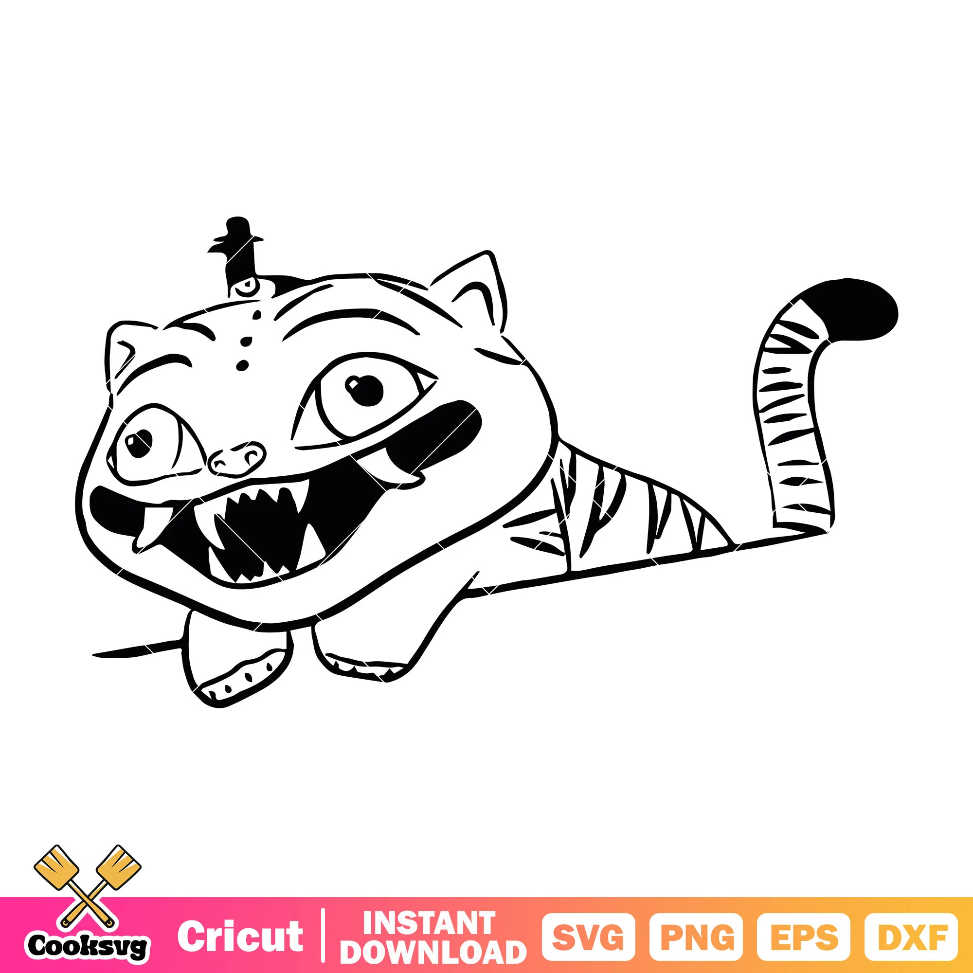 Derpy tiger with sussy svg, derpy tiger svg, derpy sussy svg