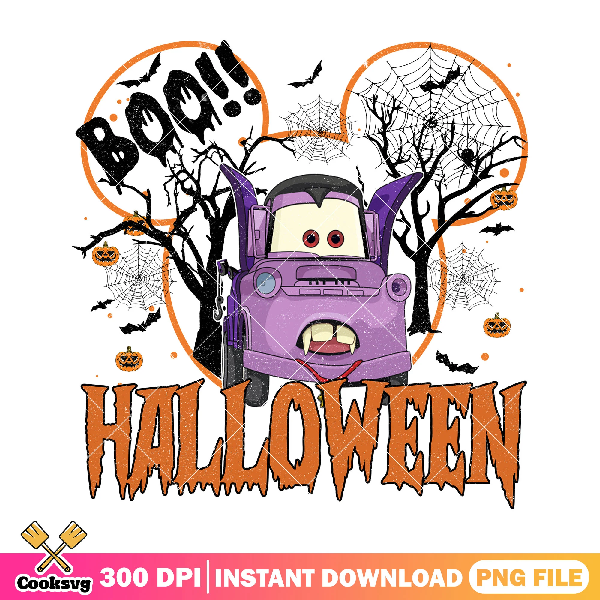 Design disney mater file png, mater car png, this is halloween png
