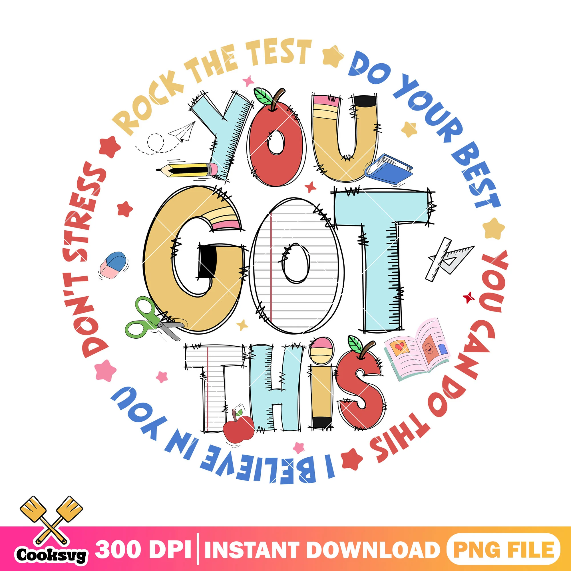 Design you got this png, alphabet decor png, going back to school png