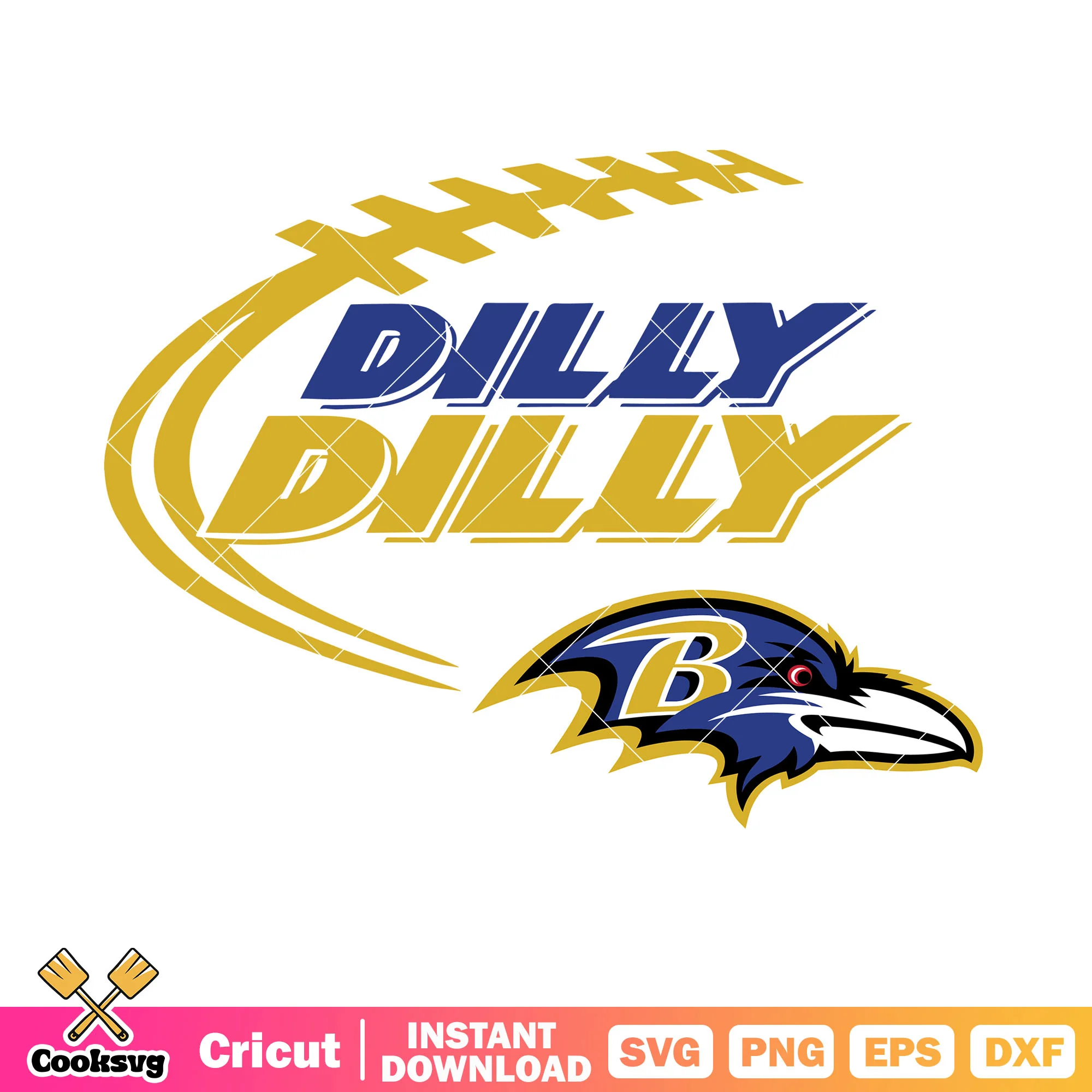 Dilly dilly falcon svg. gridiron football svg, baltimore ravens svg