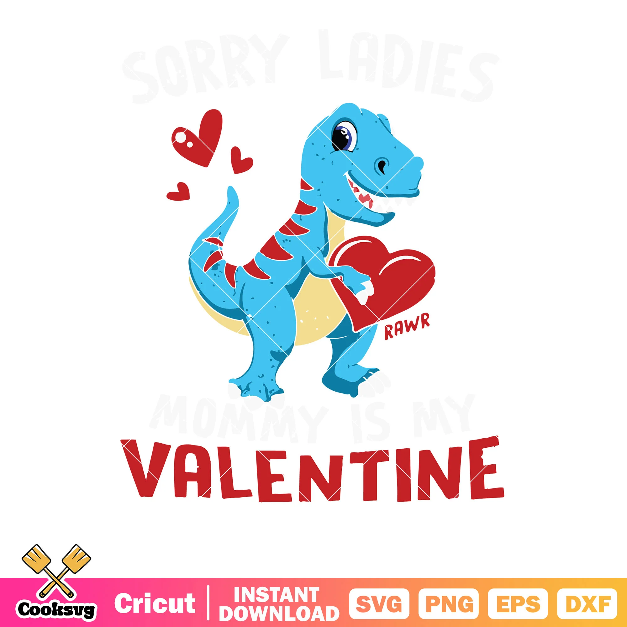 Dinosaur ladies valentine file svg, dinosaur valentine svg, red valentine svg