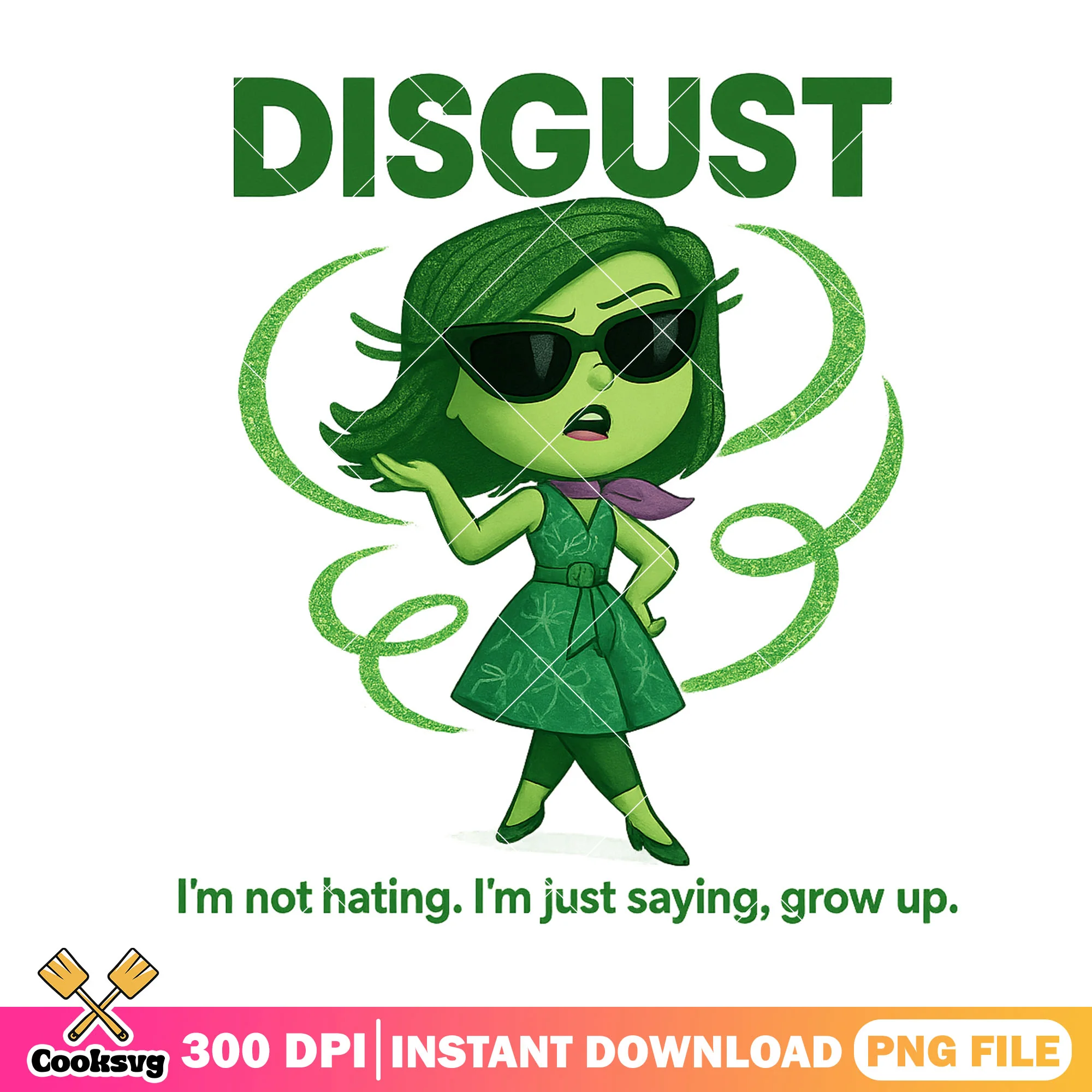Disgust quotes png, disgust inside out 2 png, inside out png