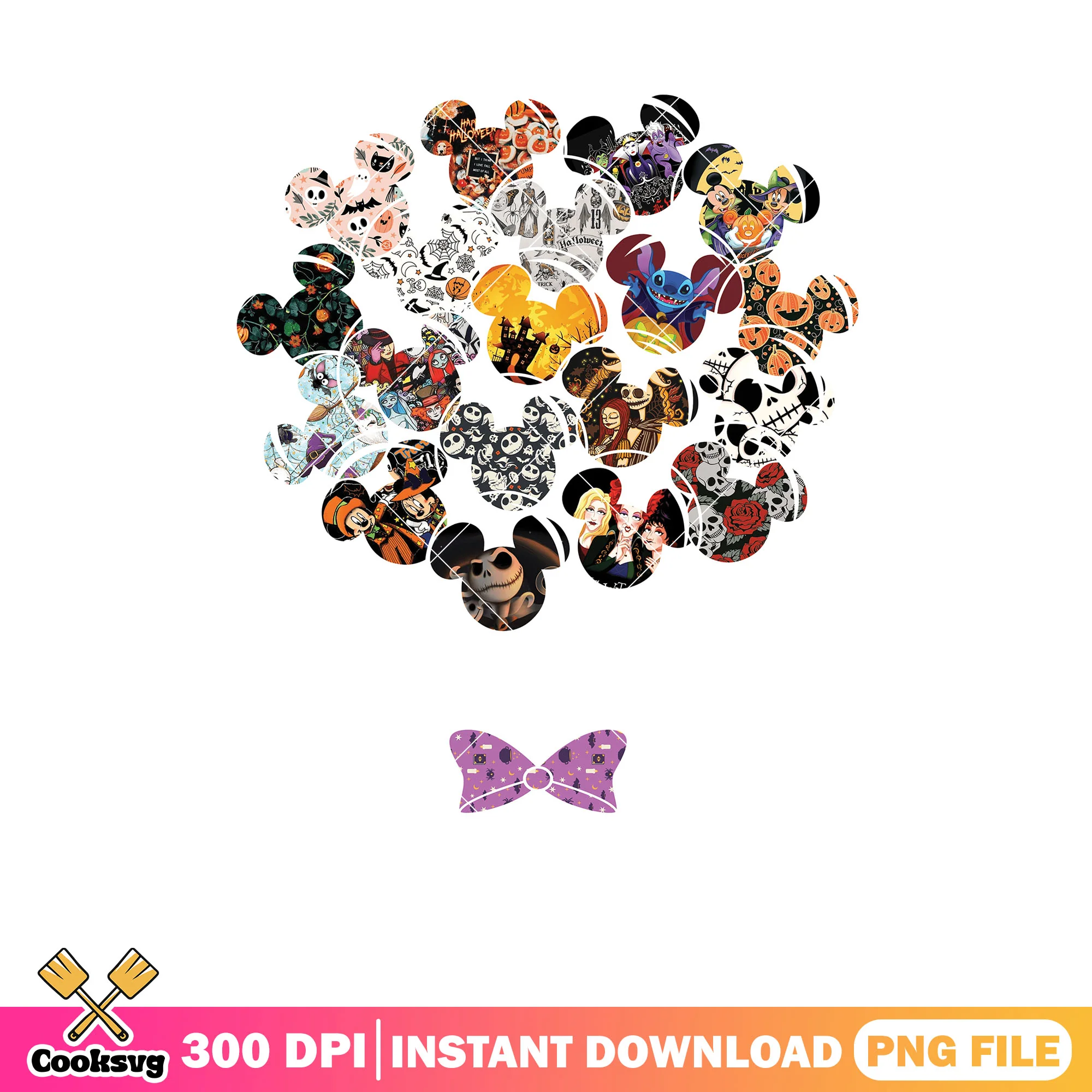 Disney balloons halloween png, disney world png, happy halloween png