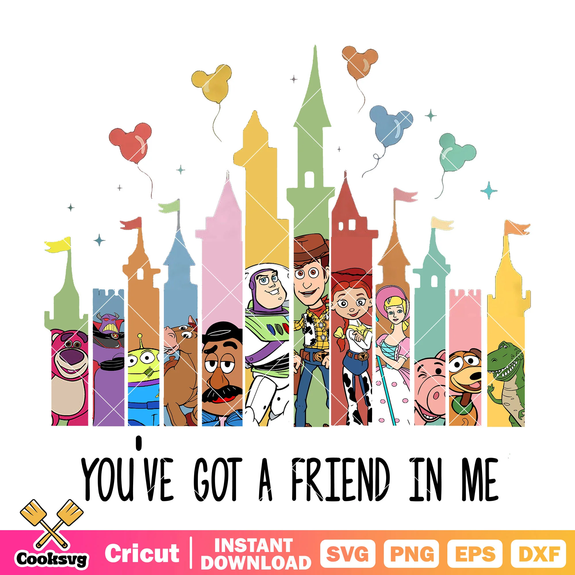 Disney Castle Got a Friend in Me PNG, You Got a Friend in Me PNG
