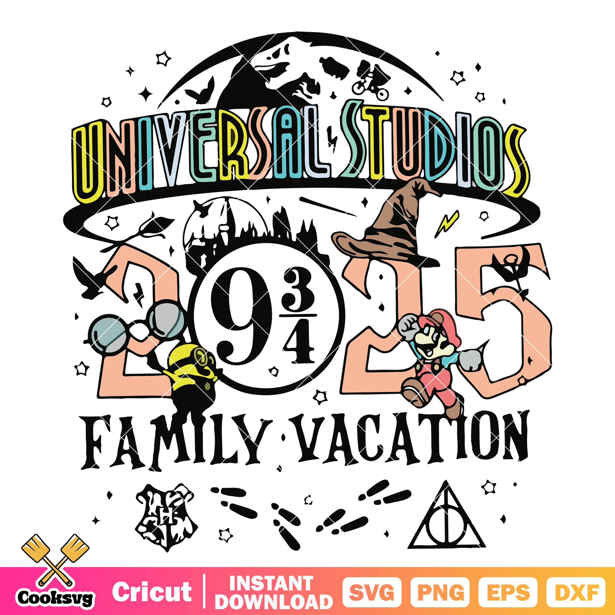 Disney castle universal studios 2025 svg, universal studios svg