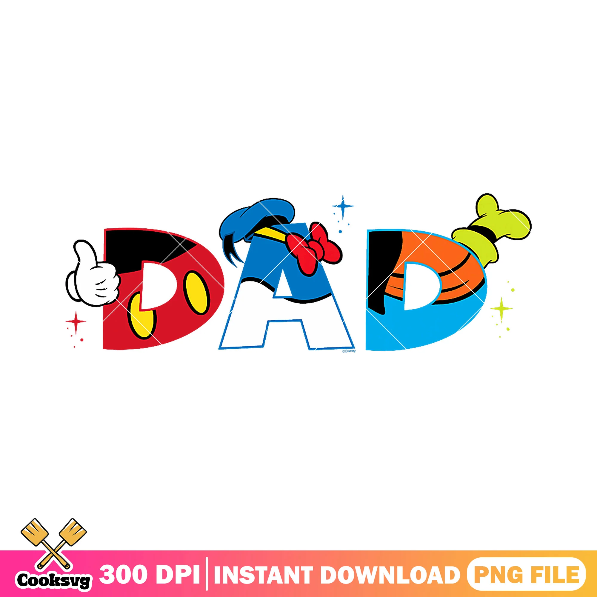Disney dad character png, mikey mouse png, donald duck dad png