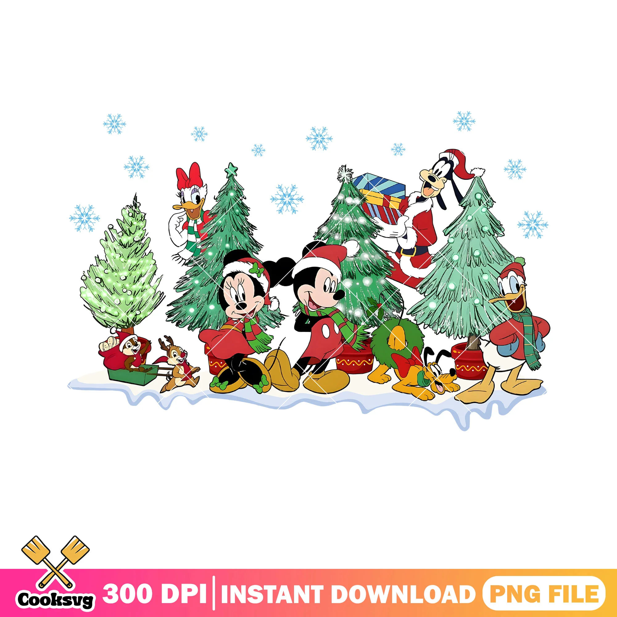 Disney delivery christmas tree png, jingle bell png, donald duck png