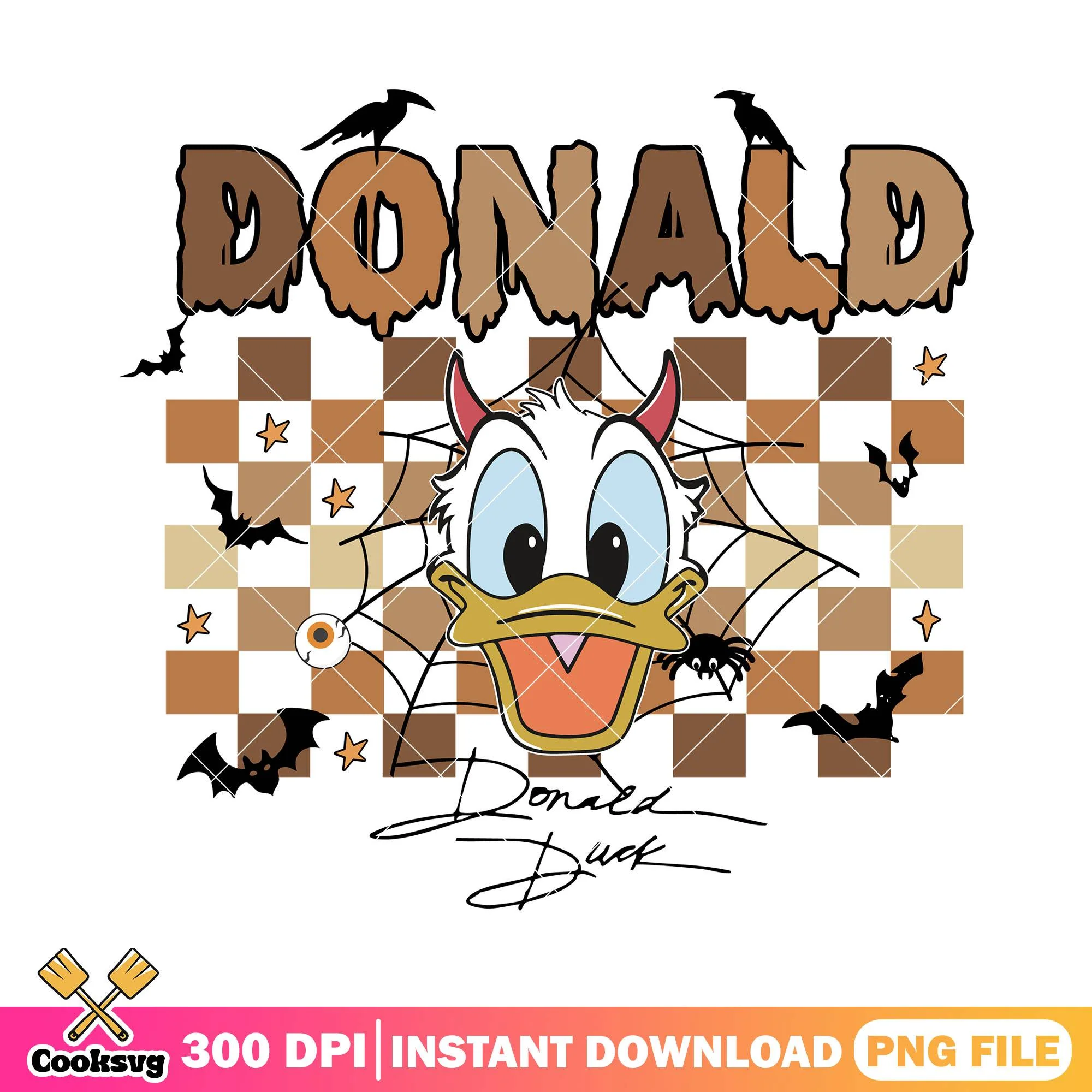 Disney donald dracula png, halloween donald png, disney cartoon png
