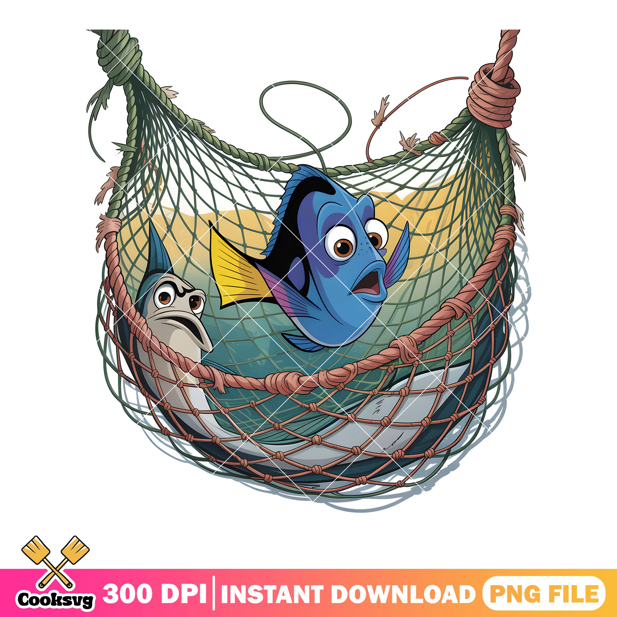 Disney dory and fishnet png, disney finding nemo png, disney dory png