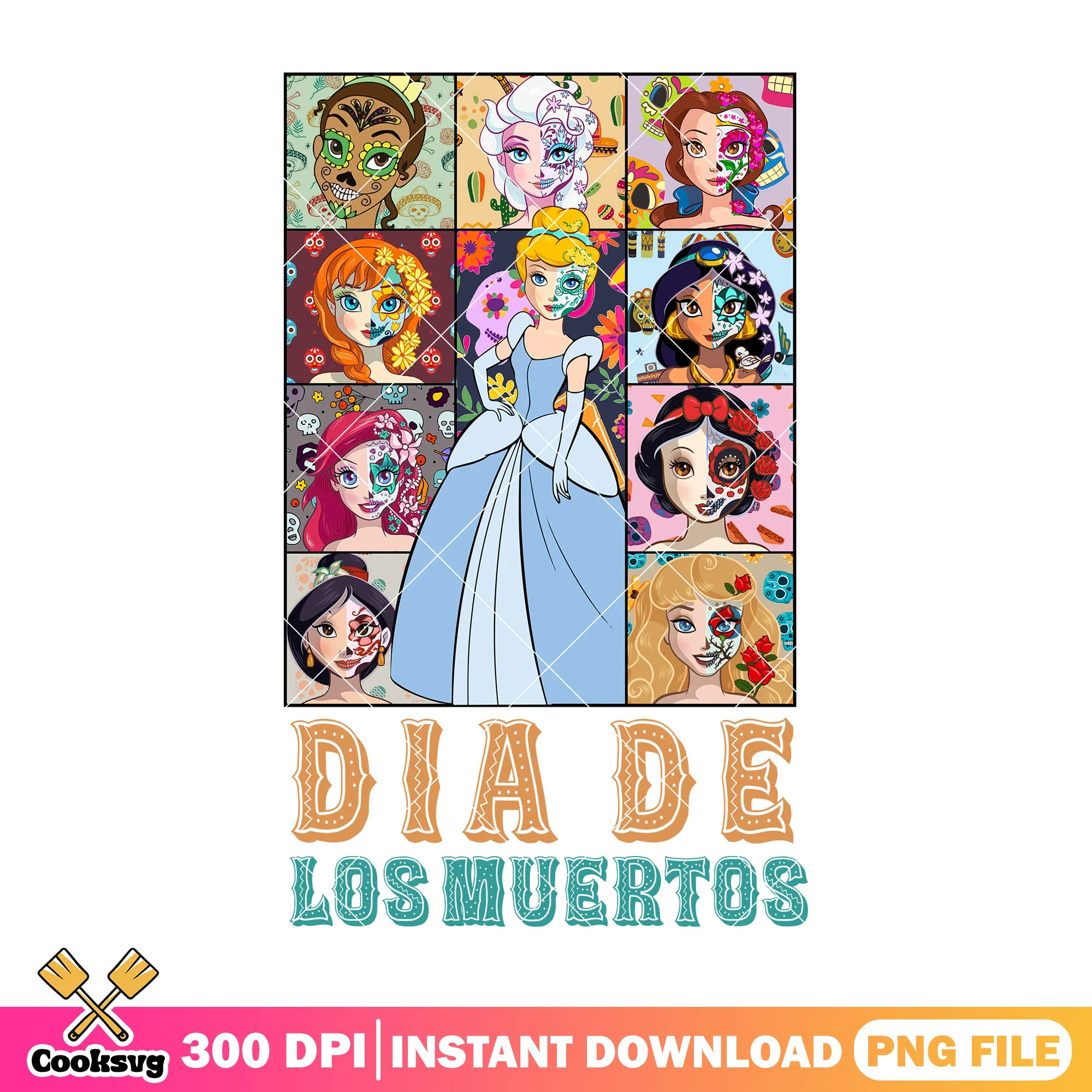 Disney festival poster png, disney cartoon png, princess halloween png