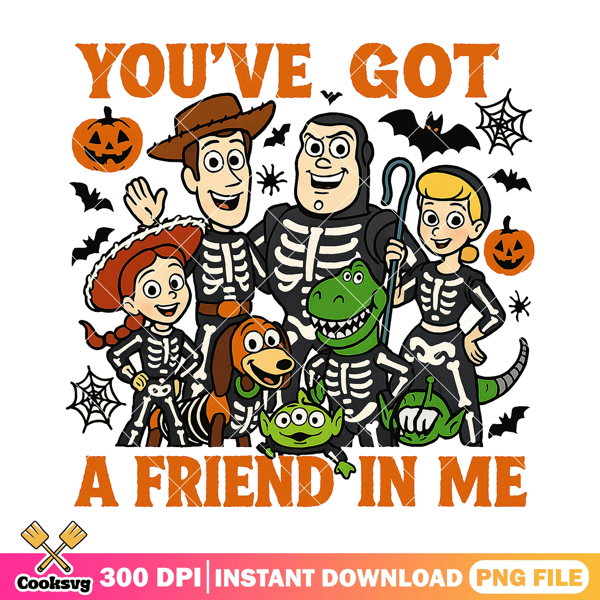 Disney friends cute png, disney buzz lightyear png, halloween day png