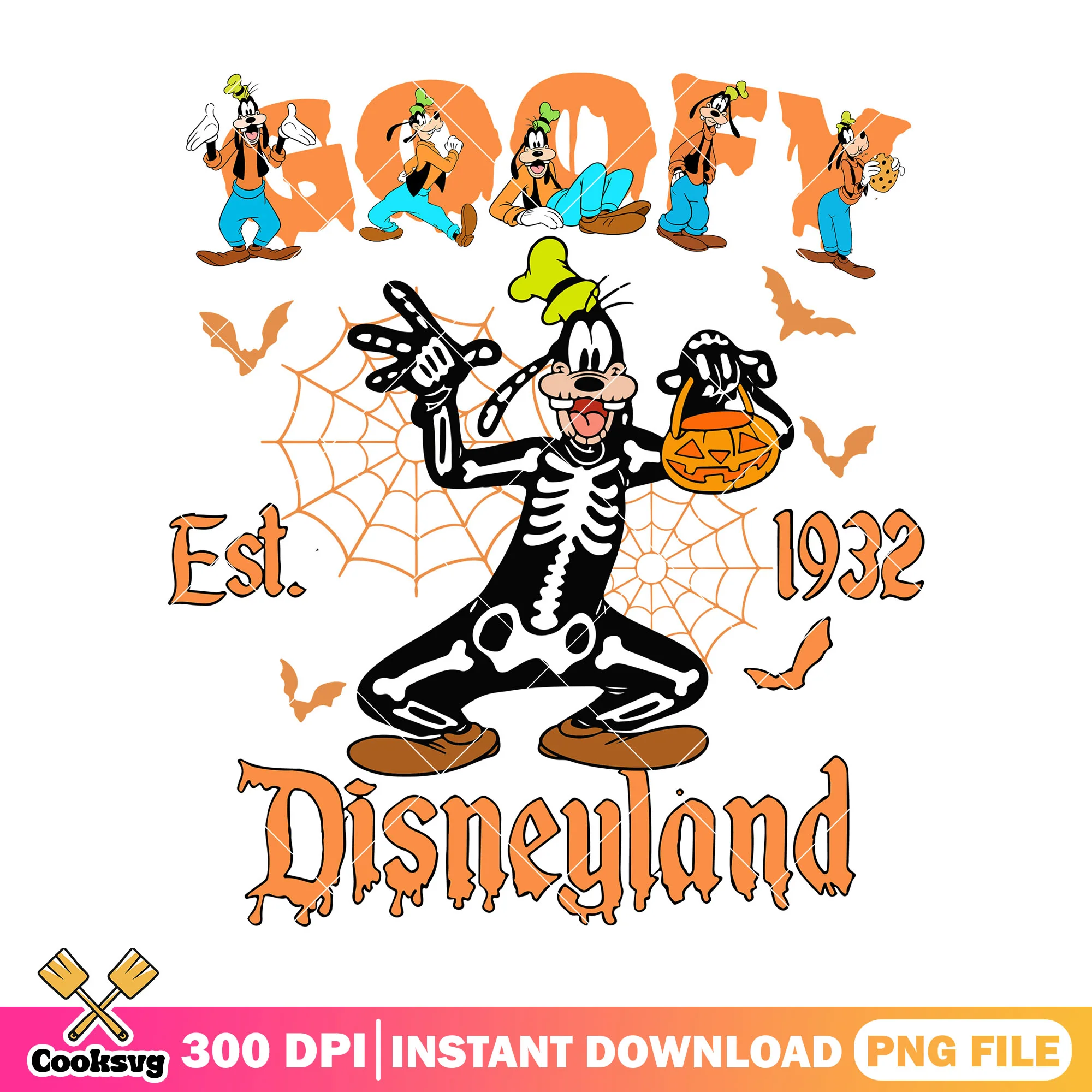 Disney goofy cosplay skeleton png, funny halloween costumes png