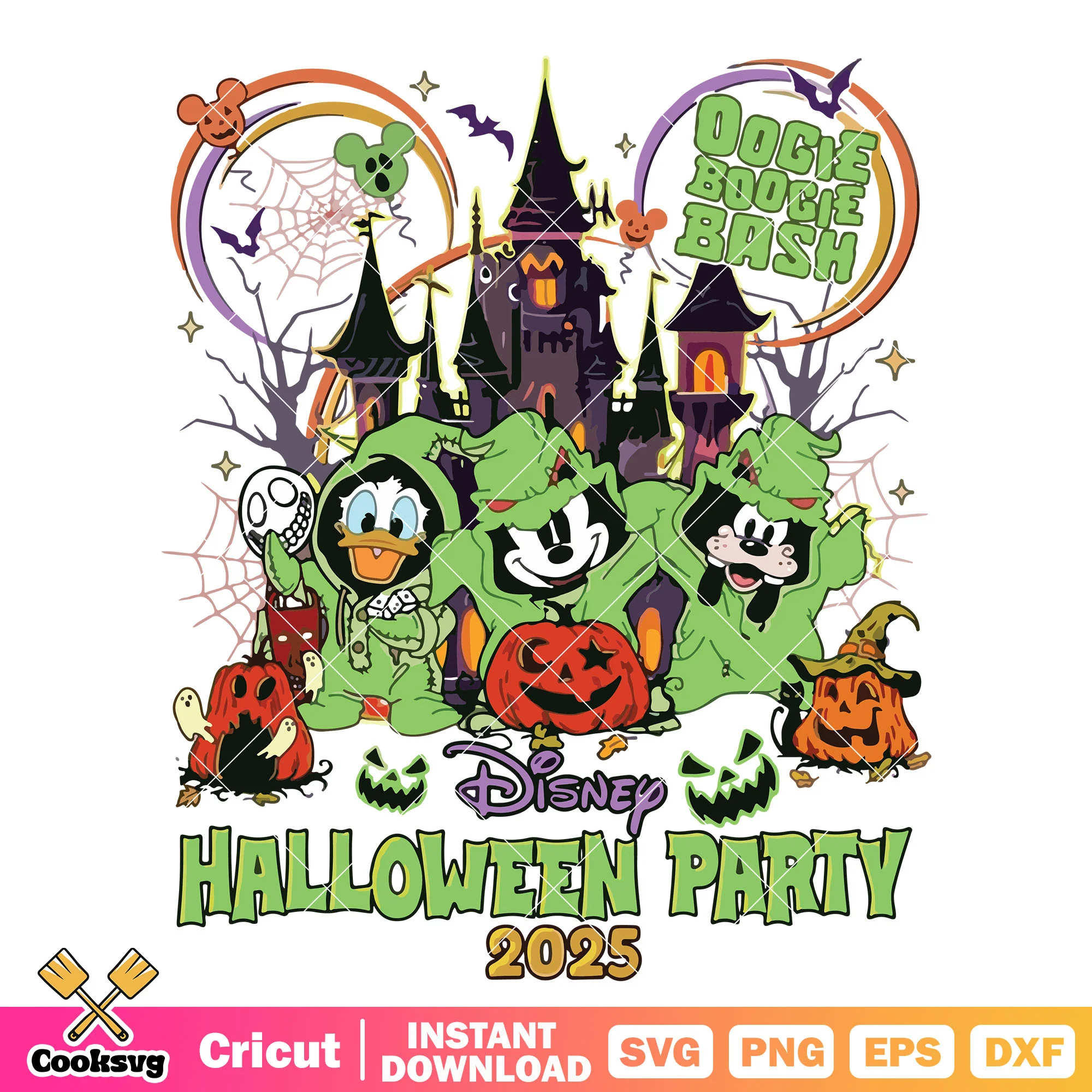 Disney halloween party svg, mickey boogie svg, boogie 2025 svg