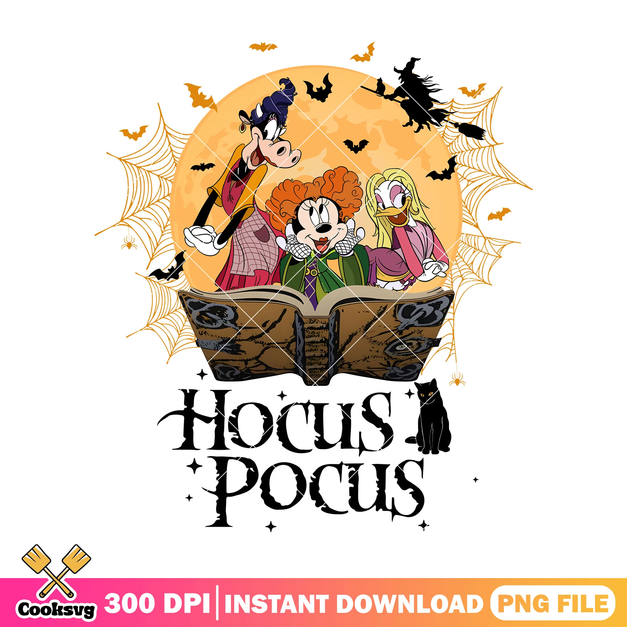 Disney halloween witches png, disney character png, halloween png