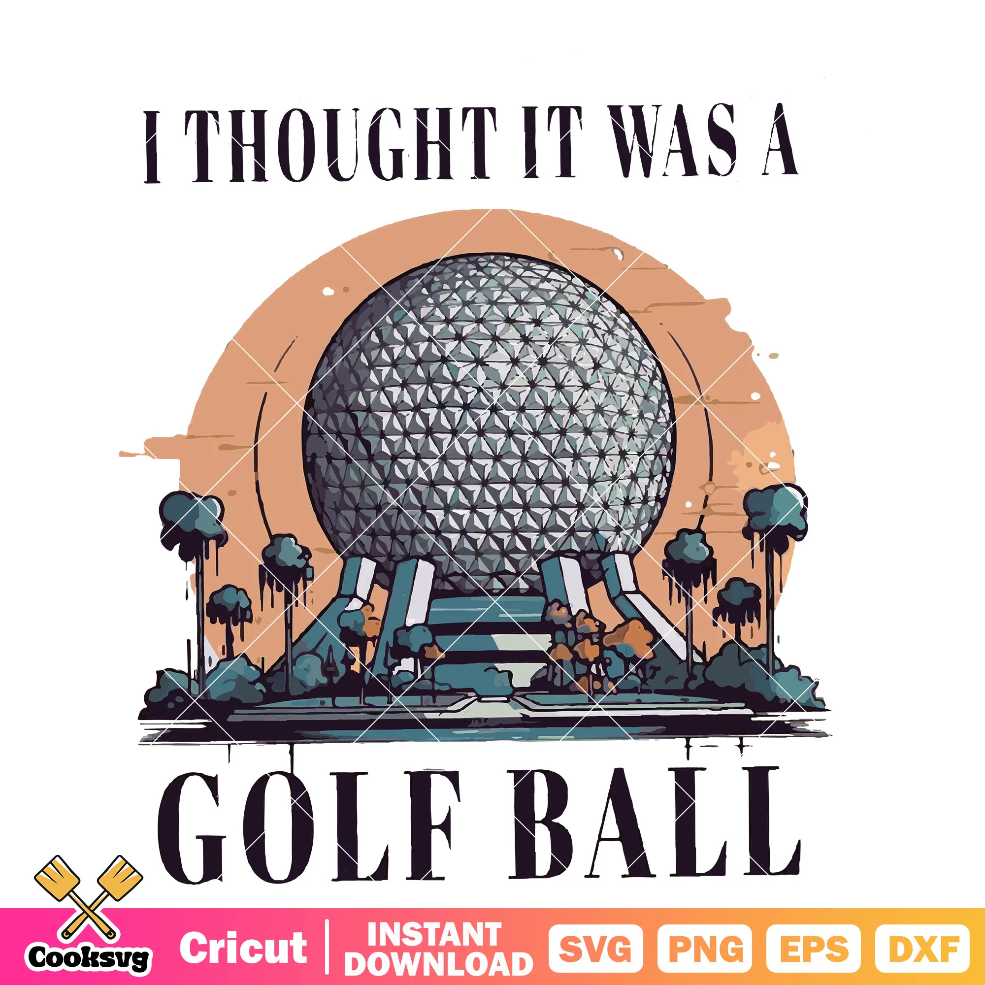 Disney I thought it was a golf ball svg, disney world svg