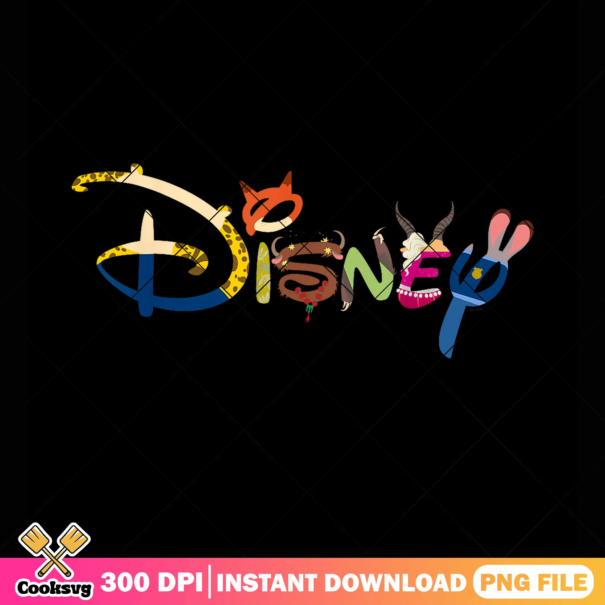 Disney logo zootopia png, zootopia sublimation png, disney Zootopia png