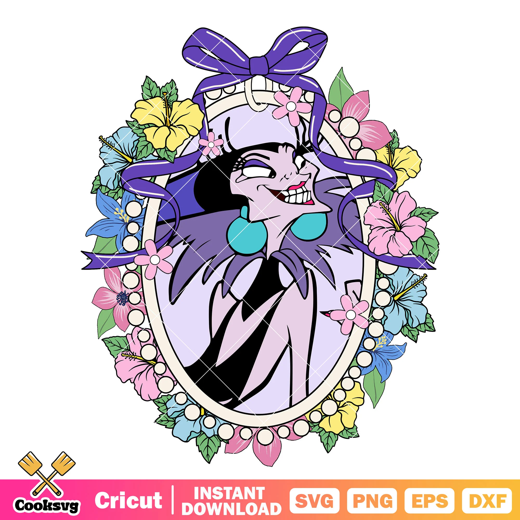 Disney Mirror Yzma Villain PNG, Yzma Disney PNG, Disney Mirror PNG