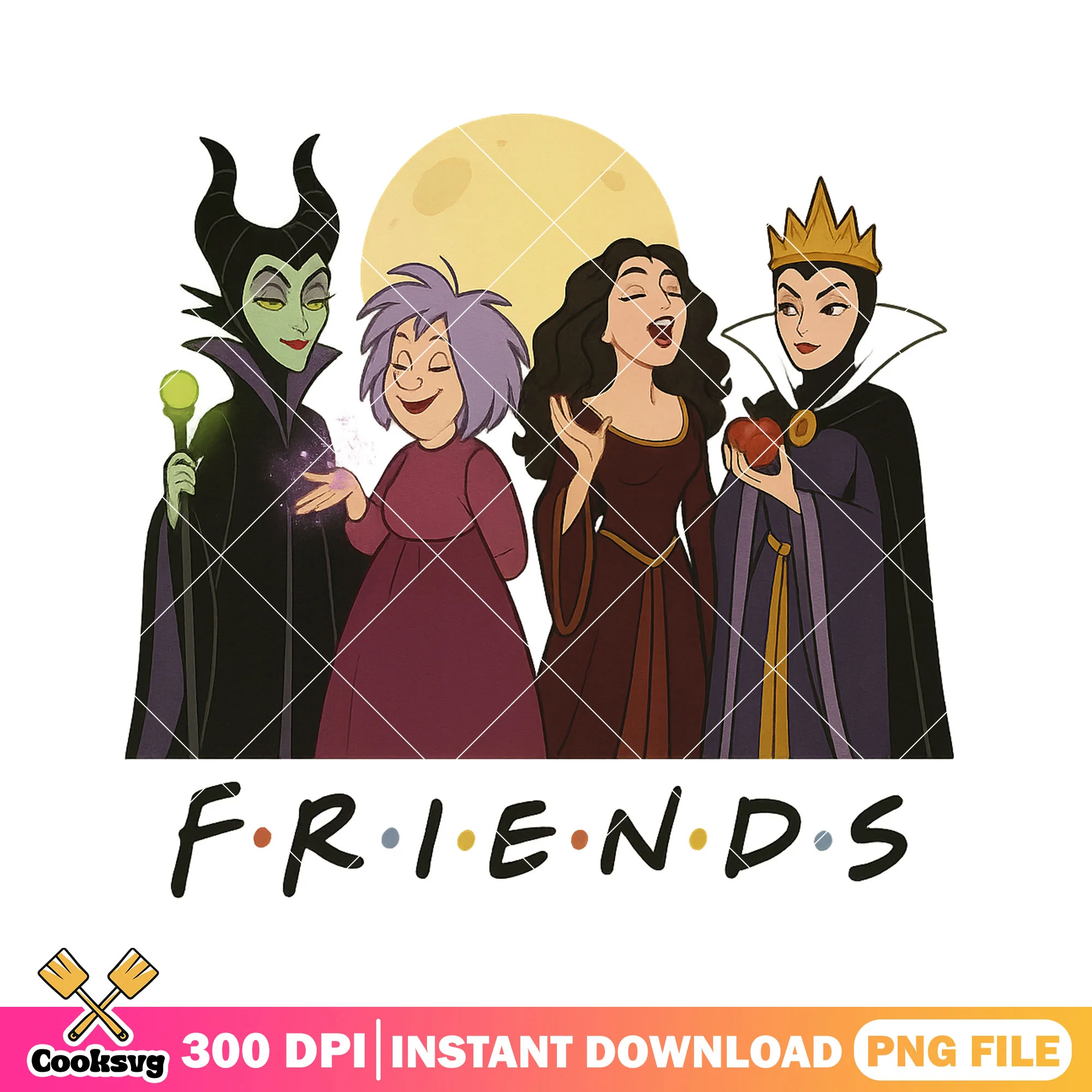 Disney movies cast friends design png, disney movies png