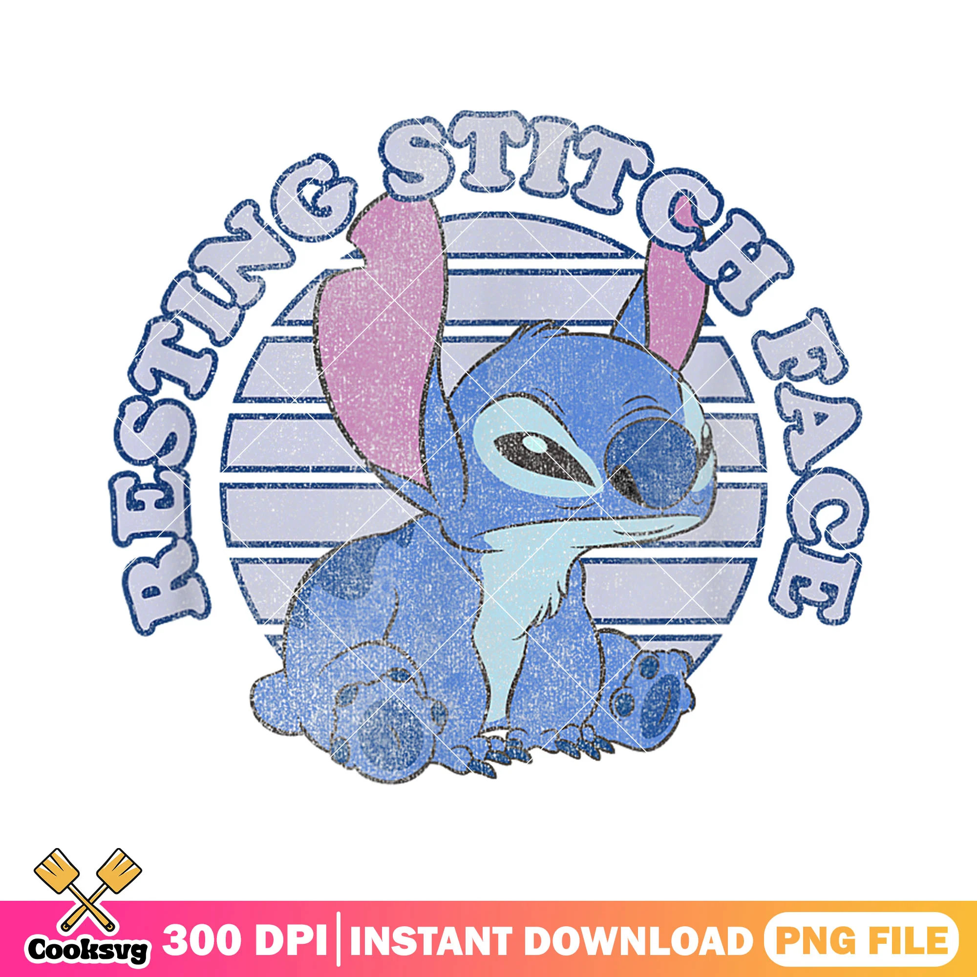 Disney resting stitch face png, stitch quotes png, stitch face png