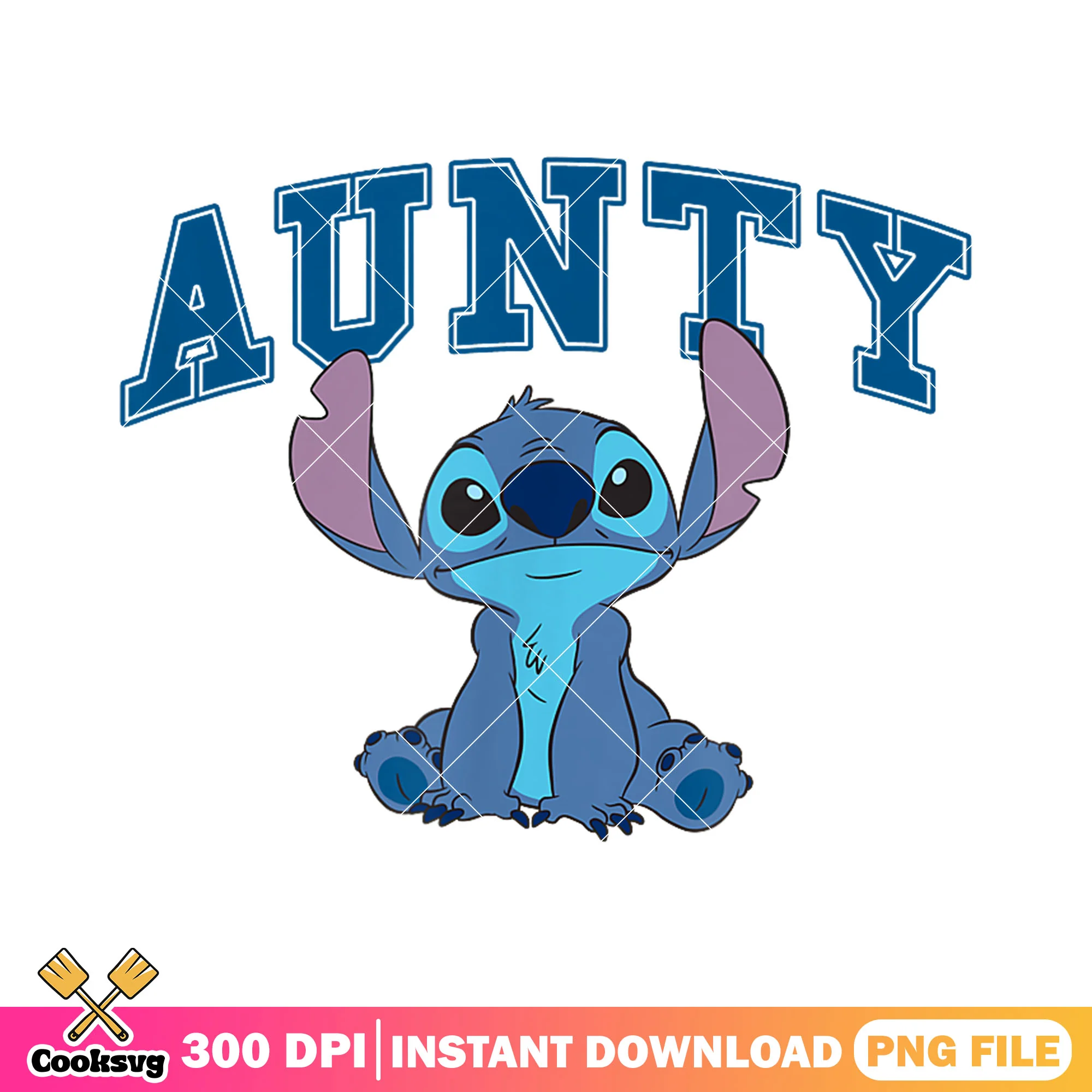 Disney stitch aunty text png, cute stitch png, disney stitch png