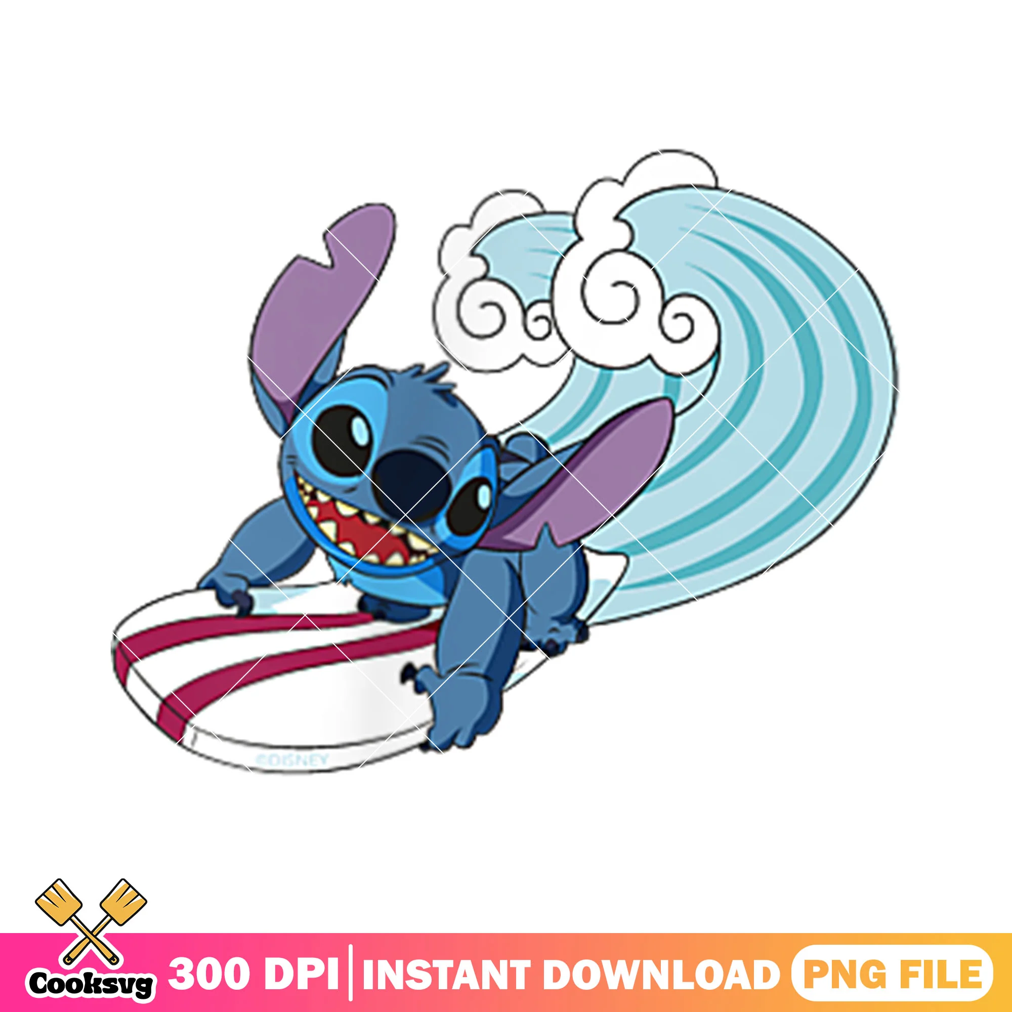 Disney stitch Surfing png, stitch surfing png, cute stitch png