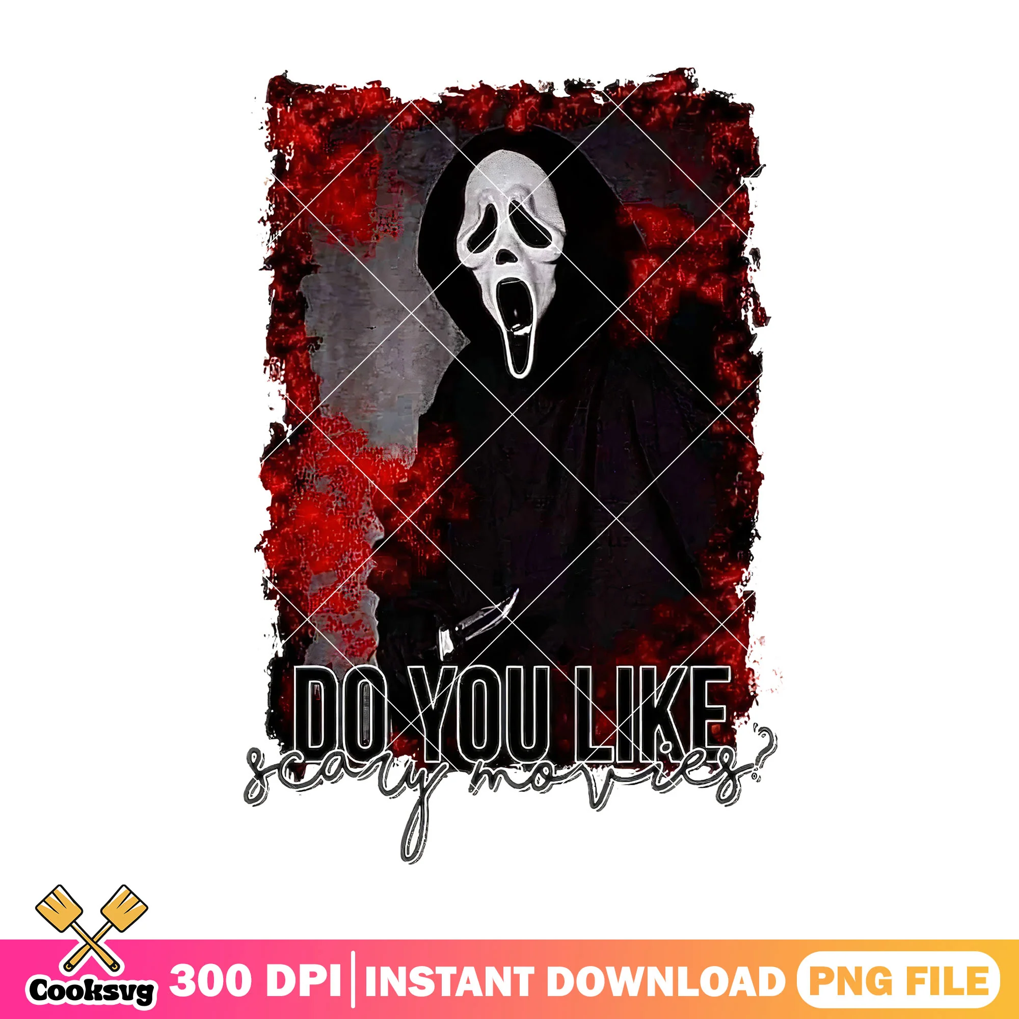Do you like scary movies png, ghostface character png