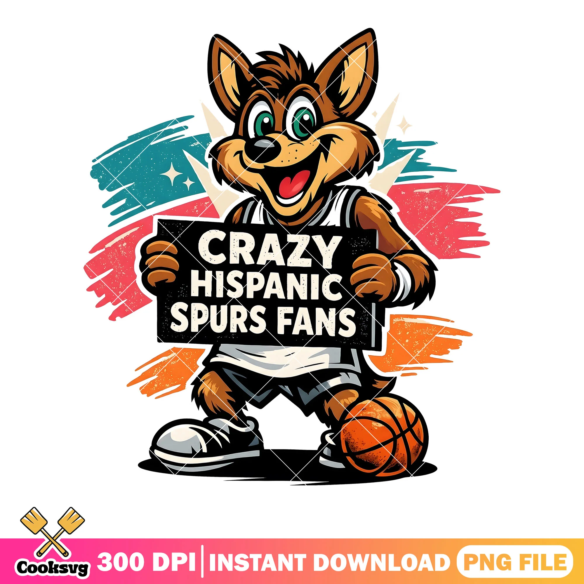 Dog crazy basketball vibes png, sport lover png, basketball fan png