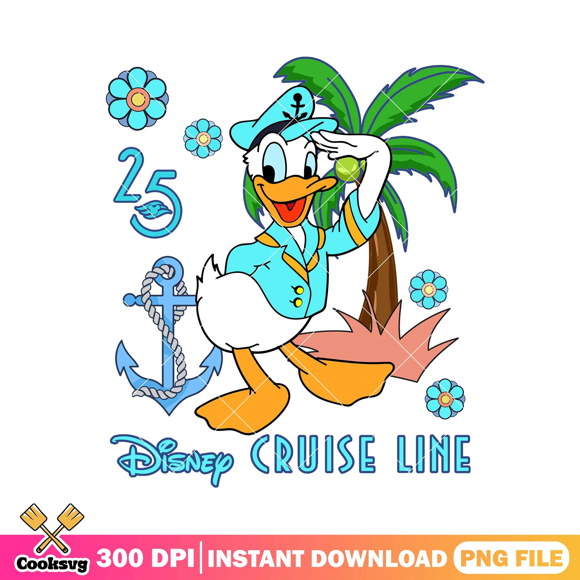 Donald cruise line disney png, donald duck png, disney trip png