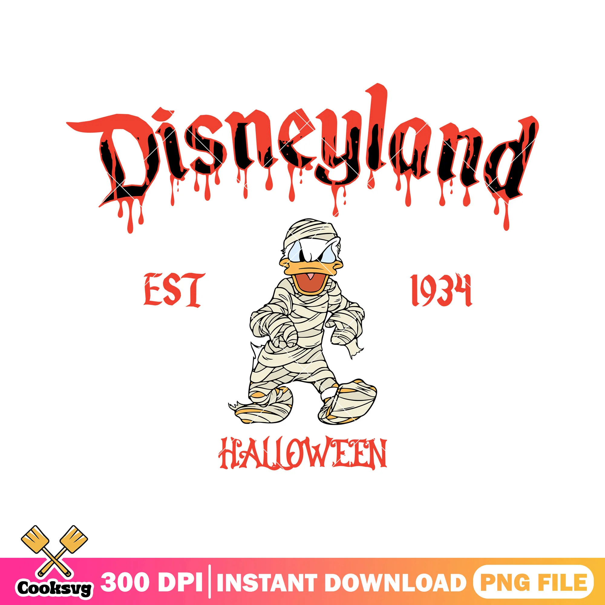 Donald disneyland 1934 png, halloween costume png, disney donald png