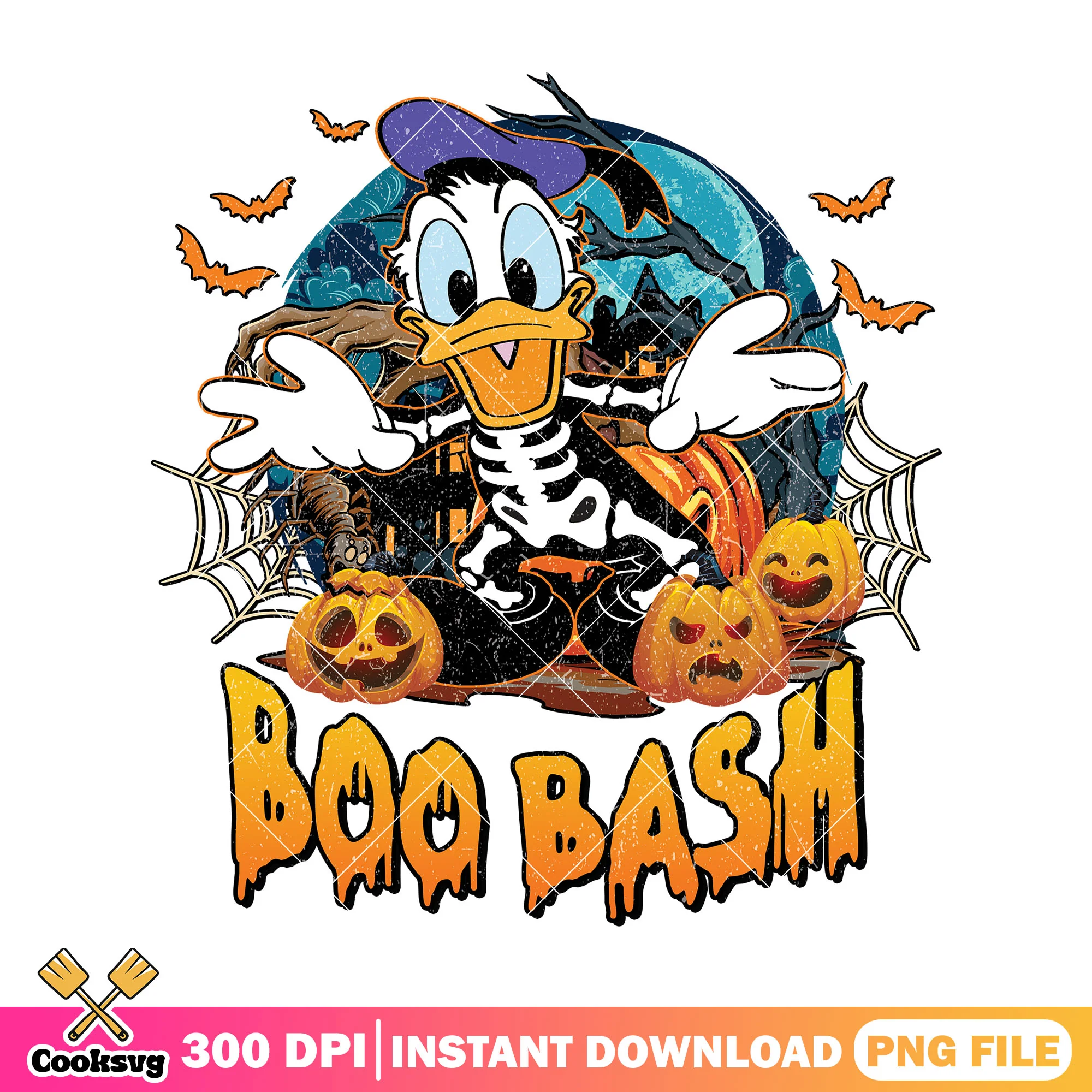 Donald duck skeleton png, mickey mouse halloween png, donald cute png